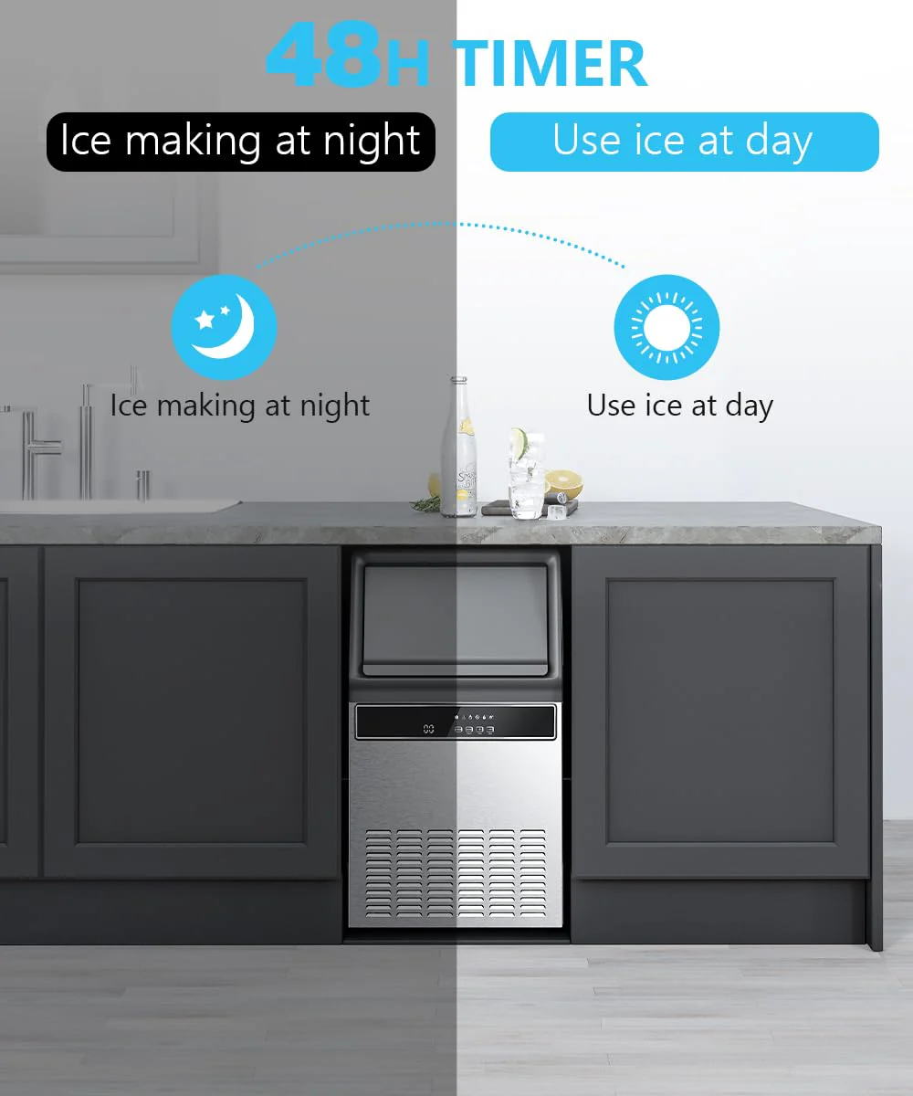 100LBS/200LBS/265LBS Freestanding Commercial Ice Maker Z5845A - Image 28