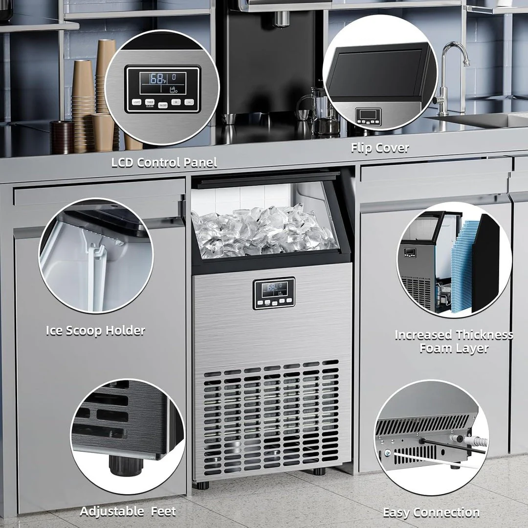 100LBS/200LBS/265LBS Freestanding Commercial Ice Maker Z5845A - Image 41