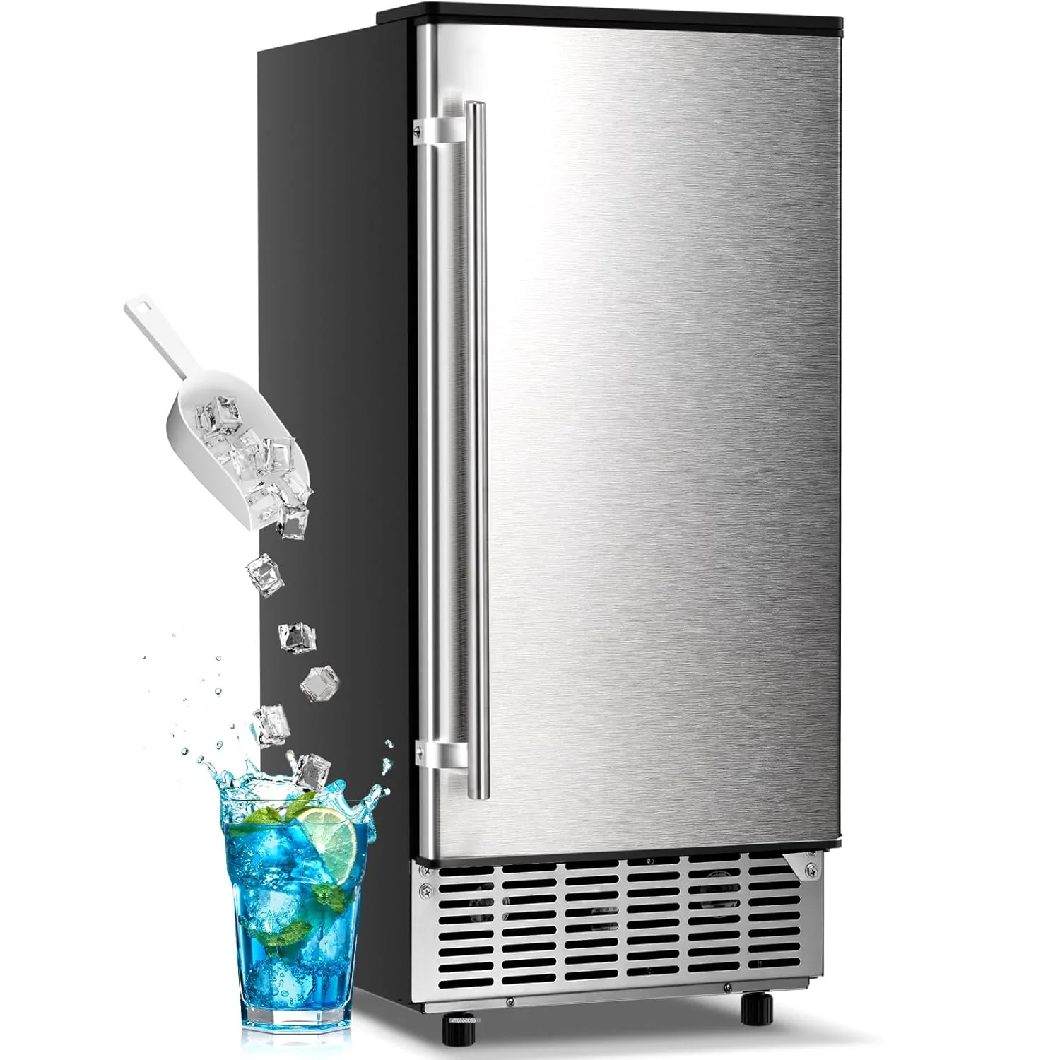 100LBS/200LBS/265LBS Freestanding Commercial Ice Maker Z5845A - Image 43