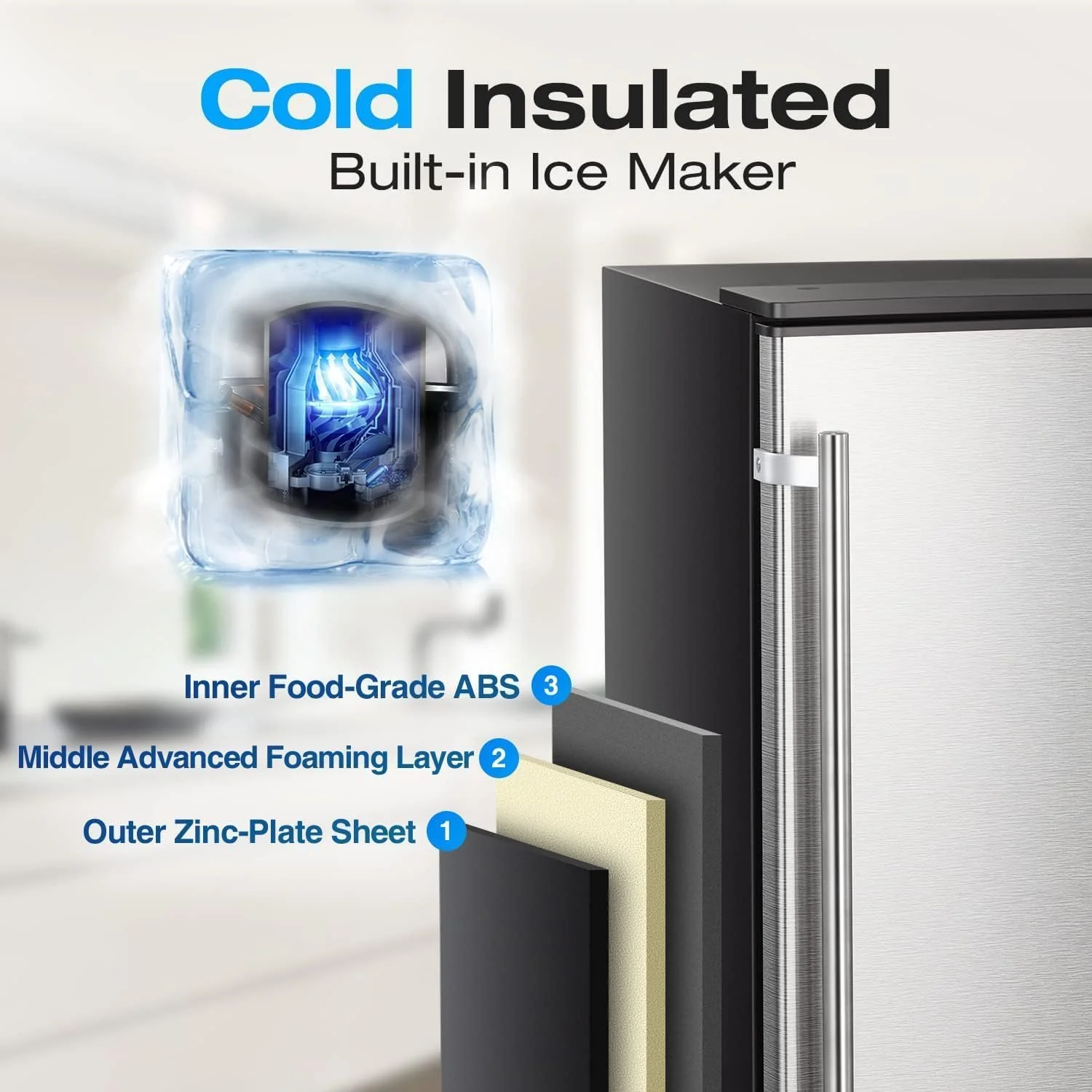 100LBS/200LBS/265LBS Freestanding Commercial Ice Maker Z5845A - Image 46