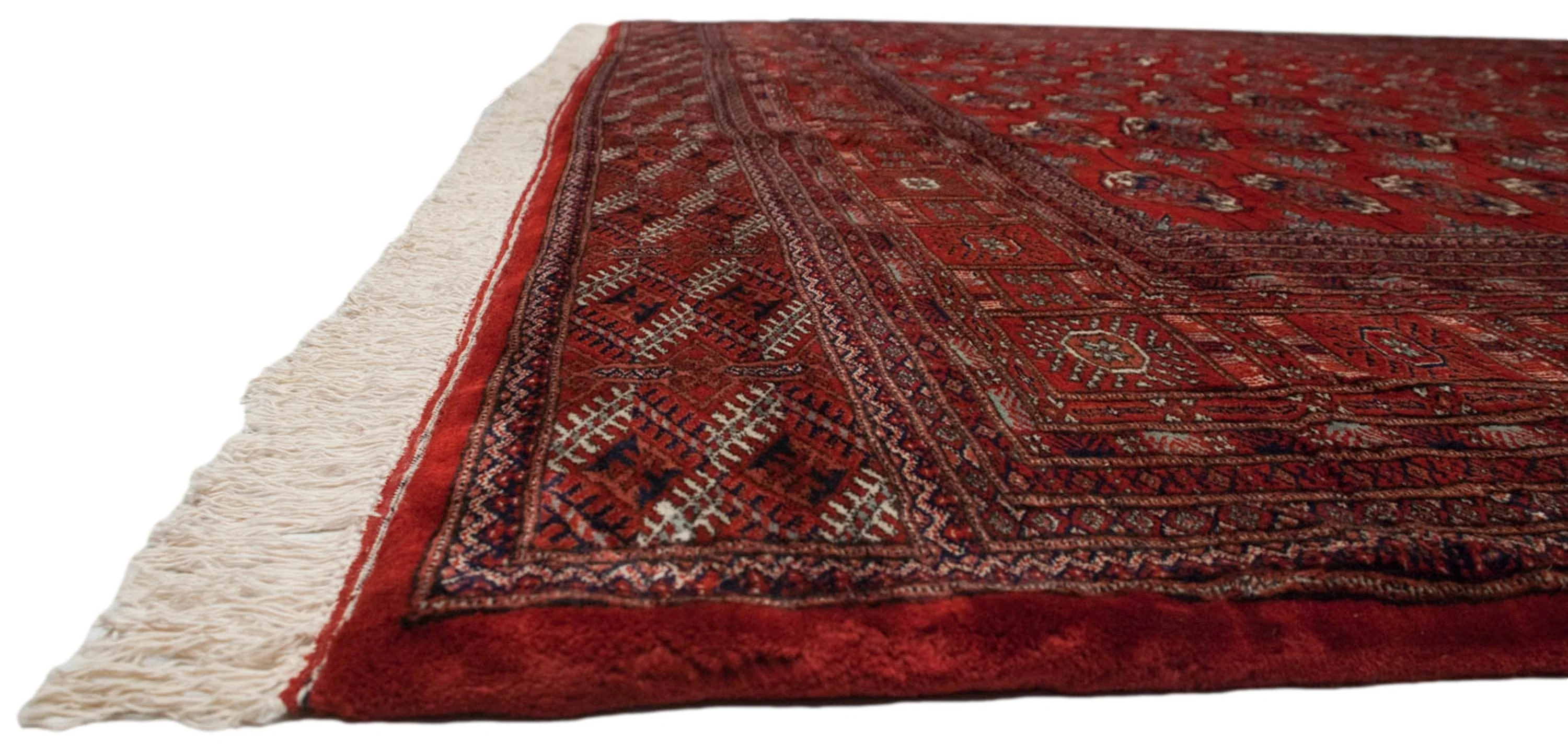 10x10 Vintage Fine Bokhara Square Carpet - Image 10