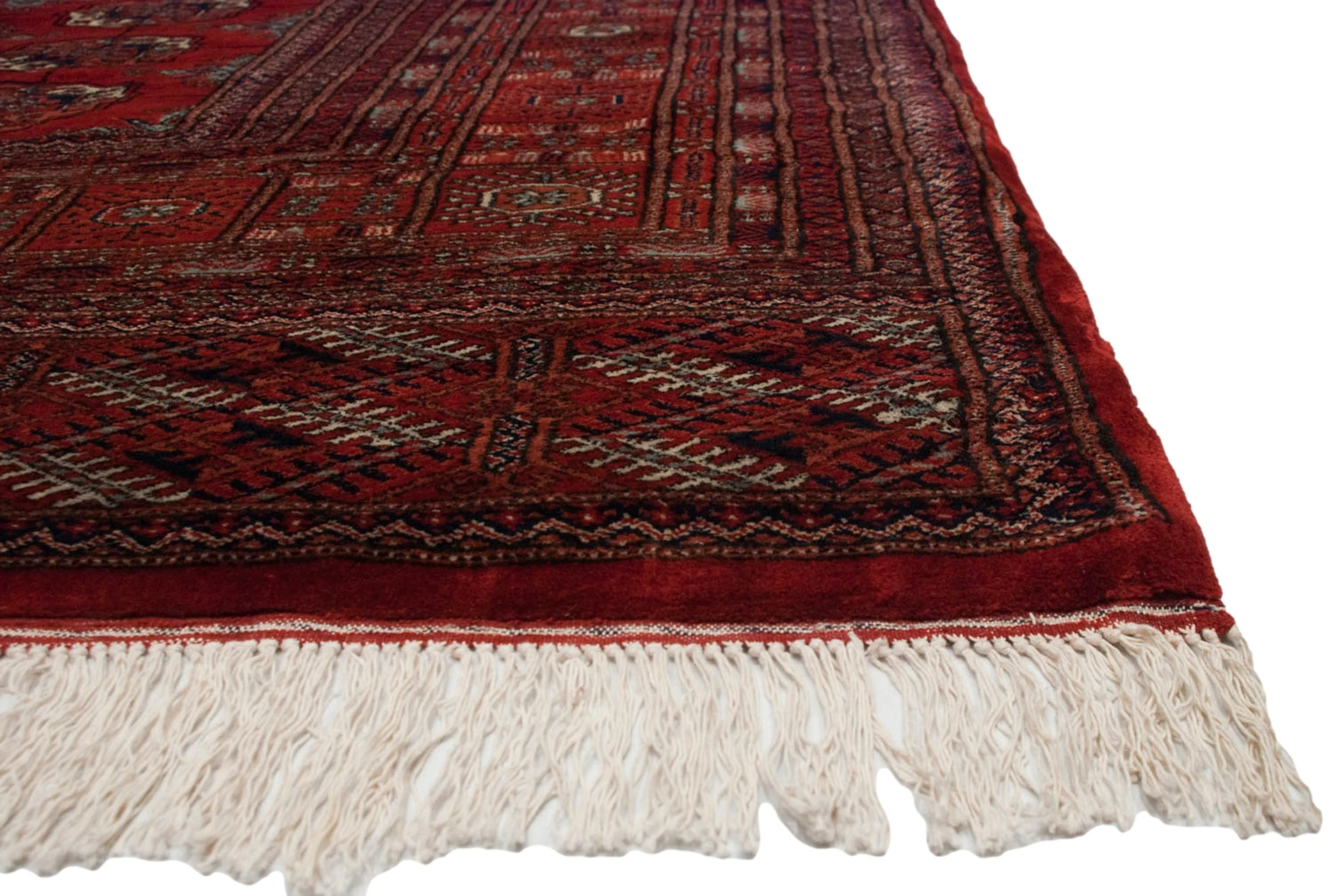 10x10 Vintage Fine Bokhara Square Carpet - Image 11