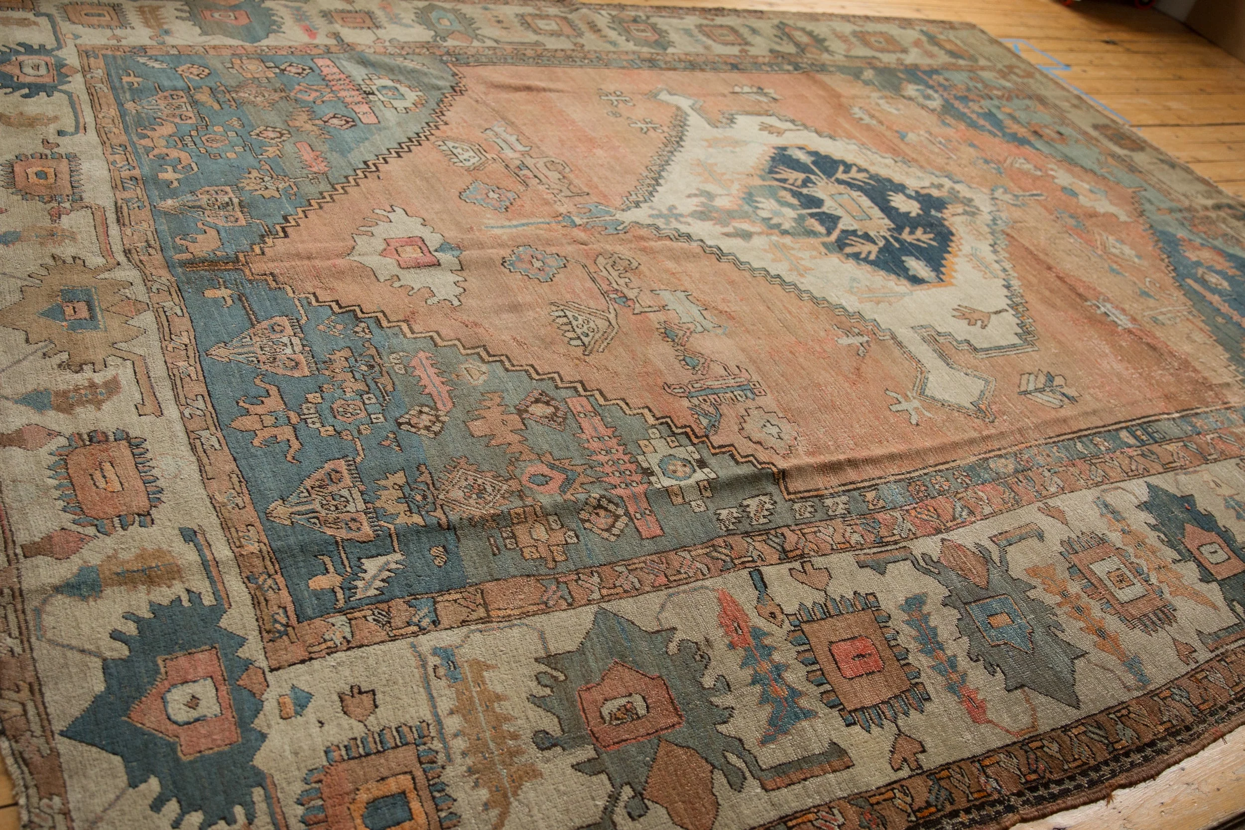 10x12.5 Antique Serapi Carpet - Image 11