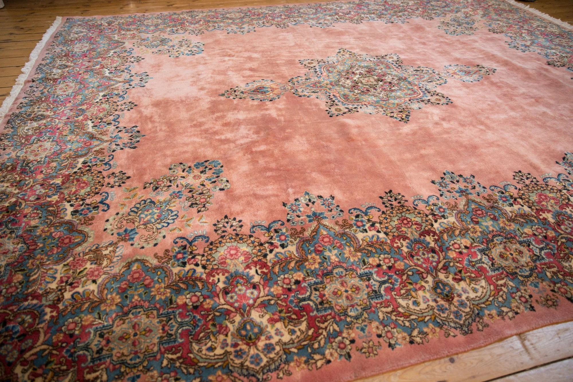 10x12 Vintage Kerman Carpet - Image 3