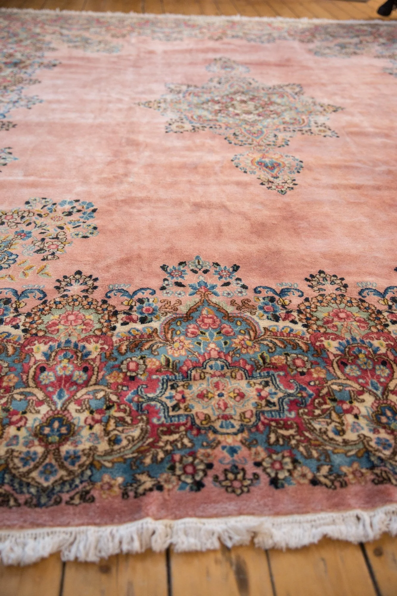 10x12 Vintage Kerman Carpet - Image 4