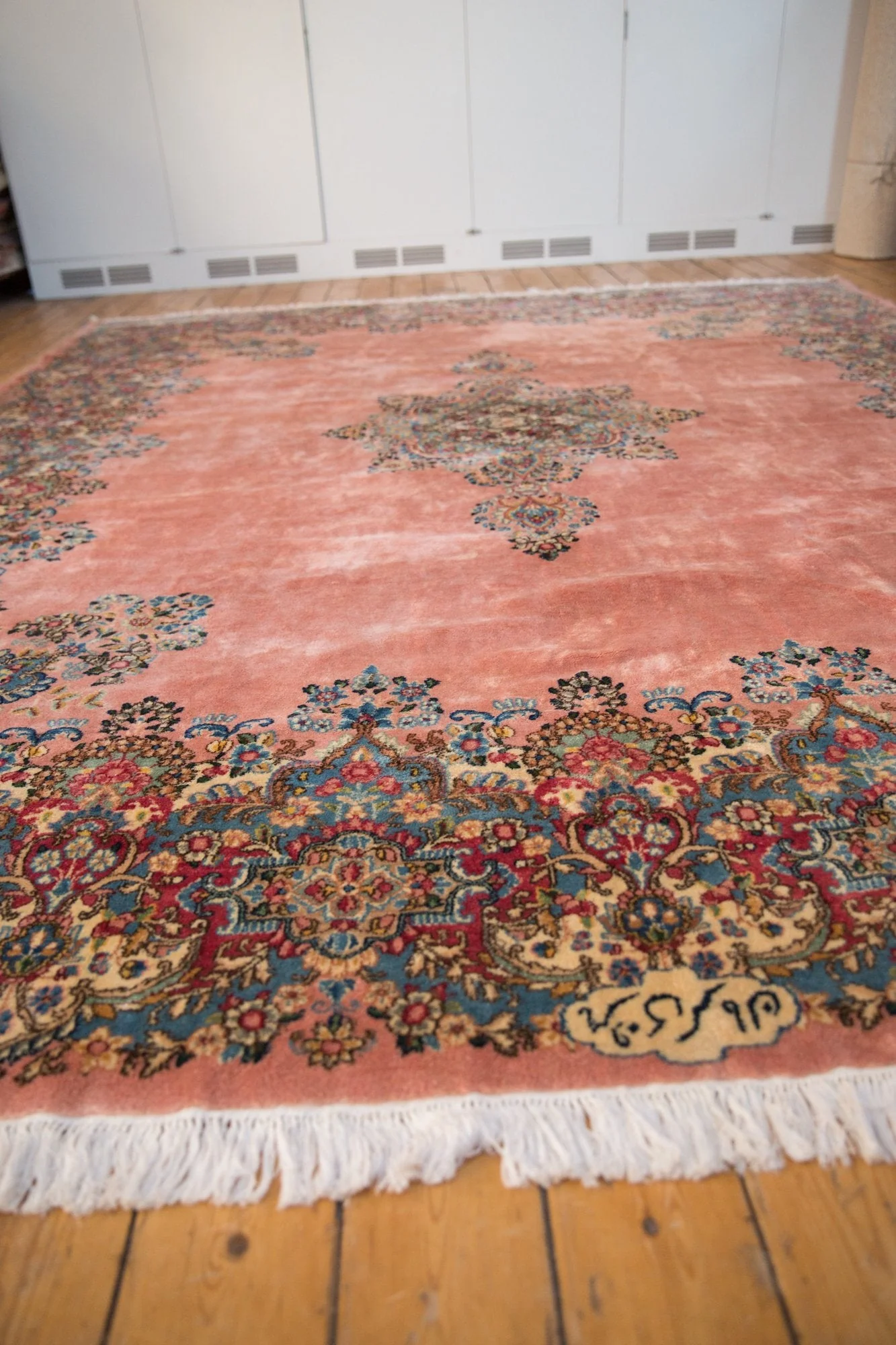10x12 Vintage Kerman Carpet - Image 6