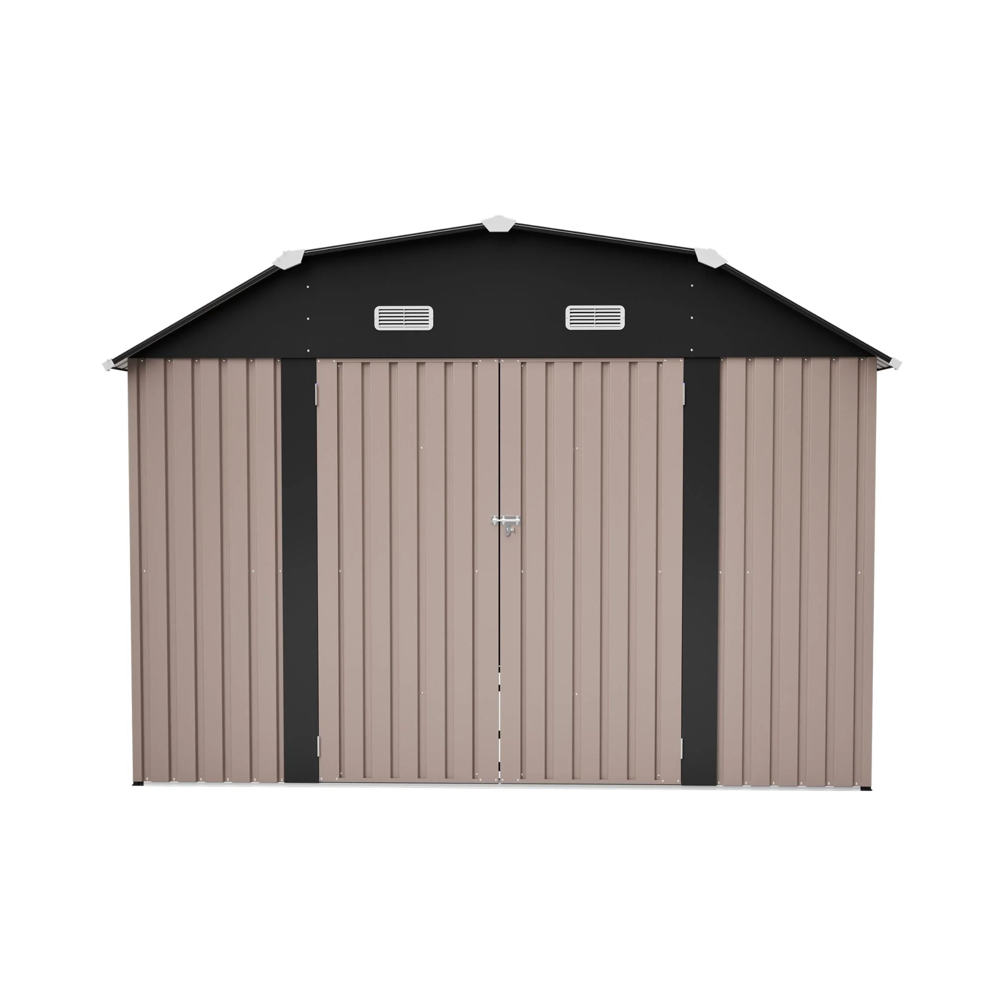 [10X12FT] Alora Heavy-Duty Outdoor Metal Storage Shed With Floor (SAK91820) - Image 11