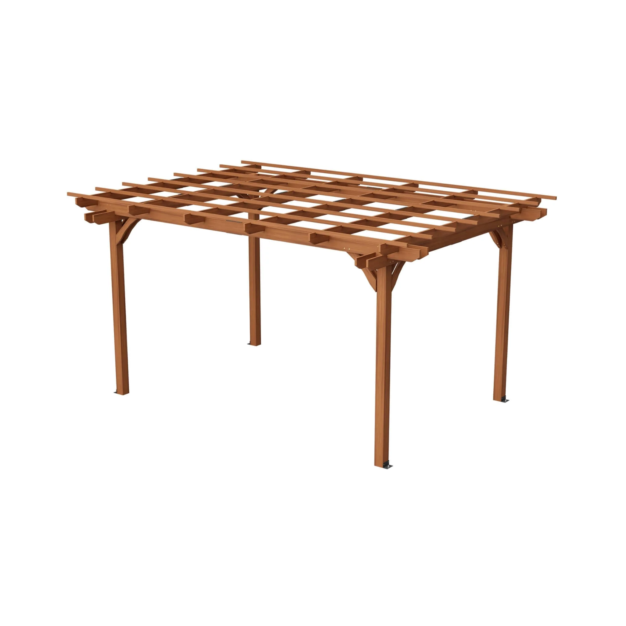 [10X12FT] Alora Premium Extra Large Outdoor Weather-Resistant Wooden Grape Pergola (SAK16278) - Image 5