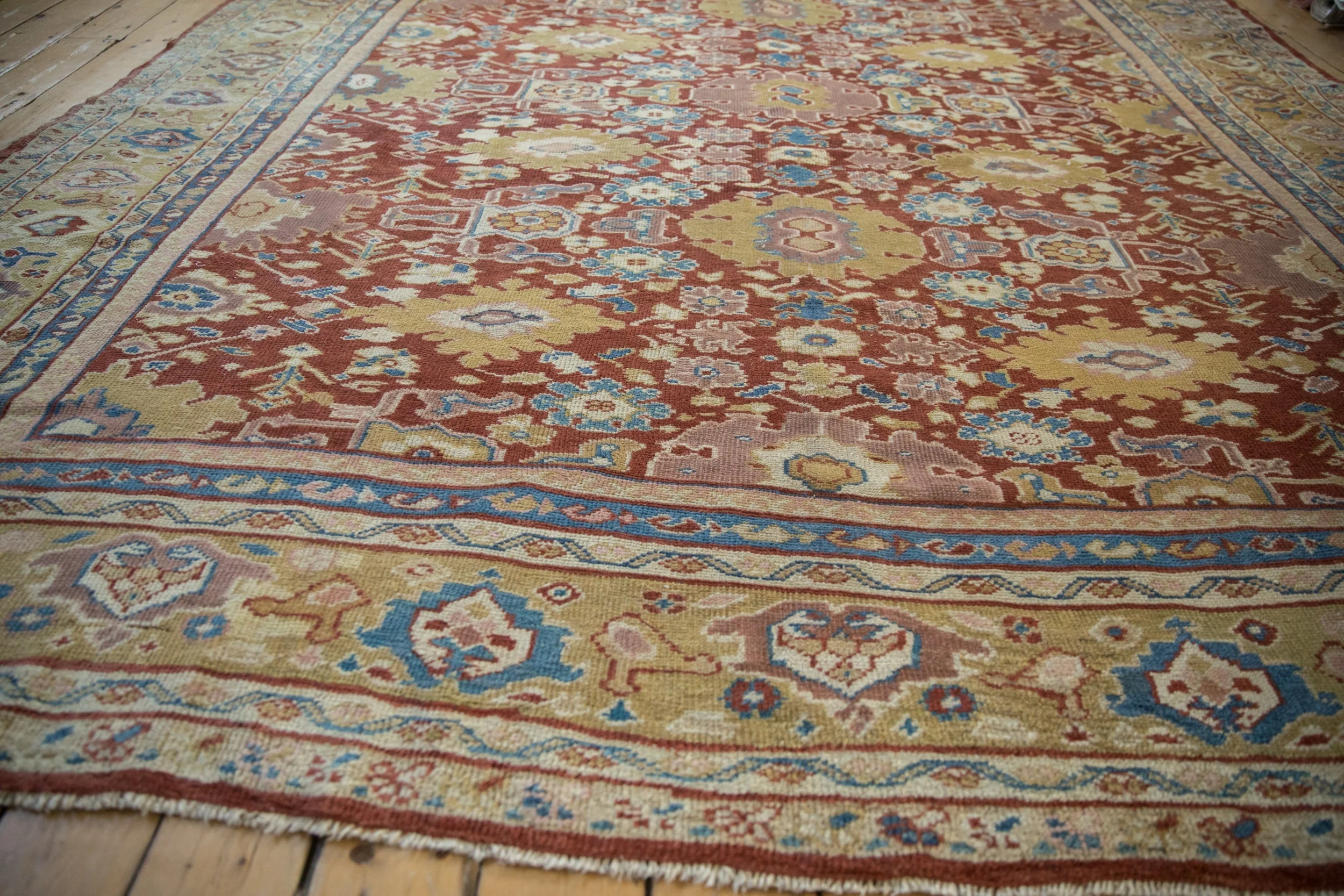 RESERVED 10x13.5 Antique Mahal Carpet - Image 10