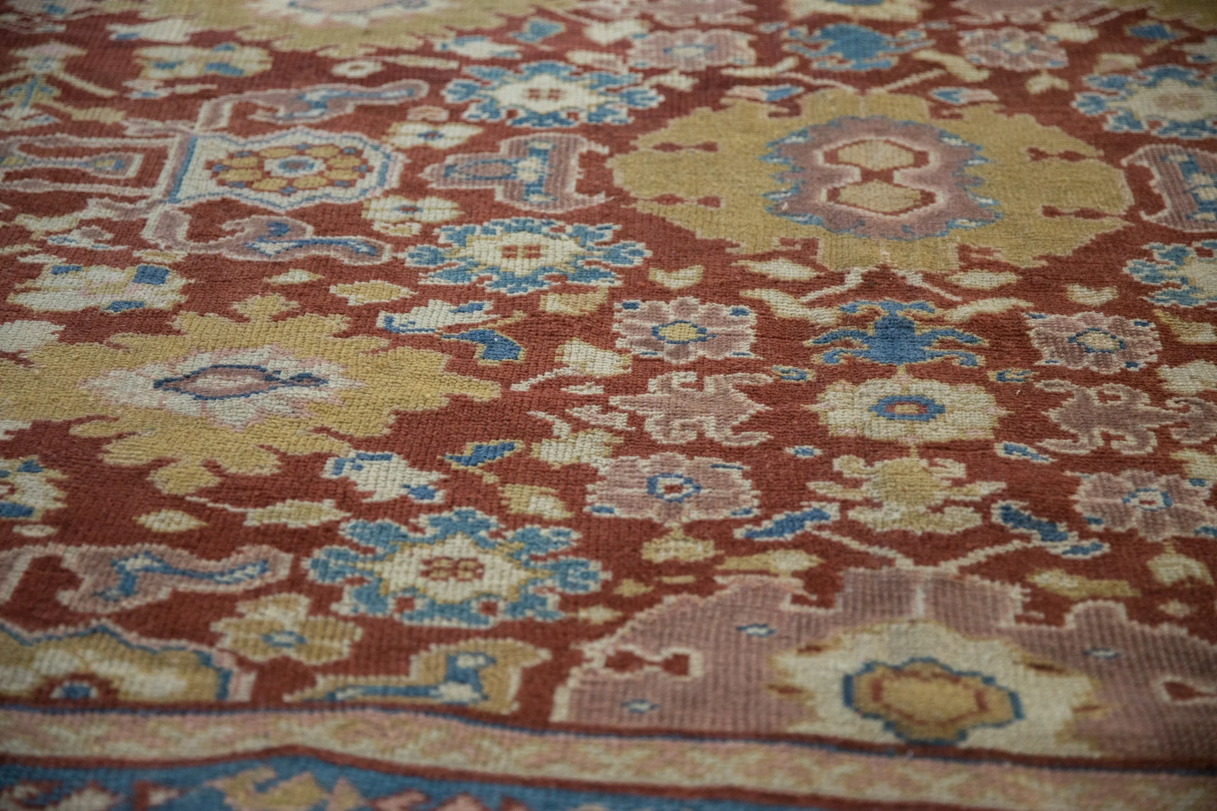 RESERVED 10x13.5 Antique Mahal Carpet - Image 11