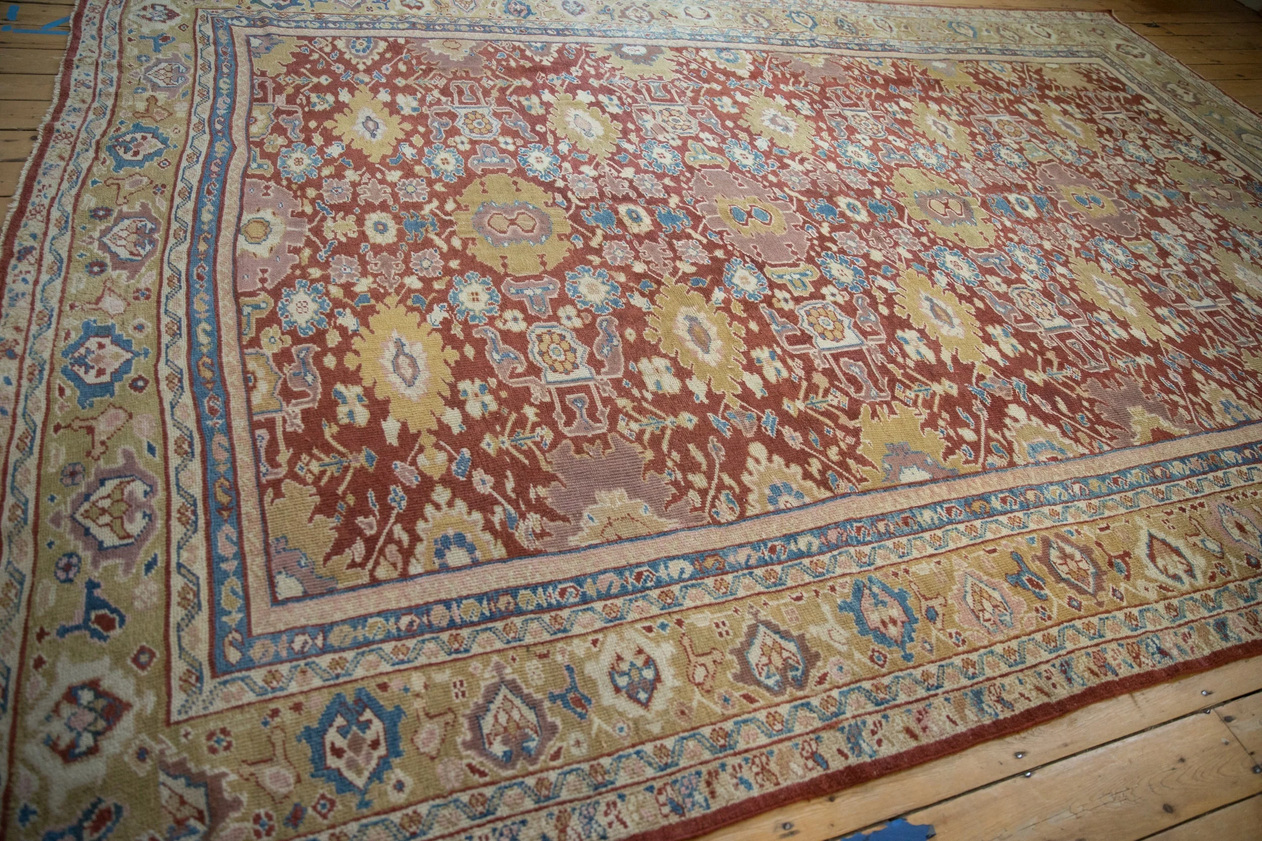 RESERVED 10x13.5 Antique Mahal Carpet - Image 13
