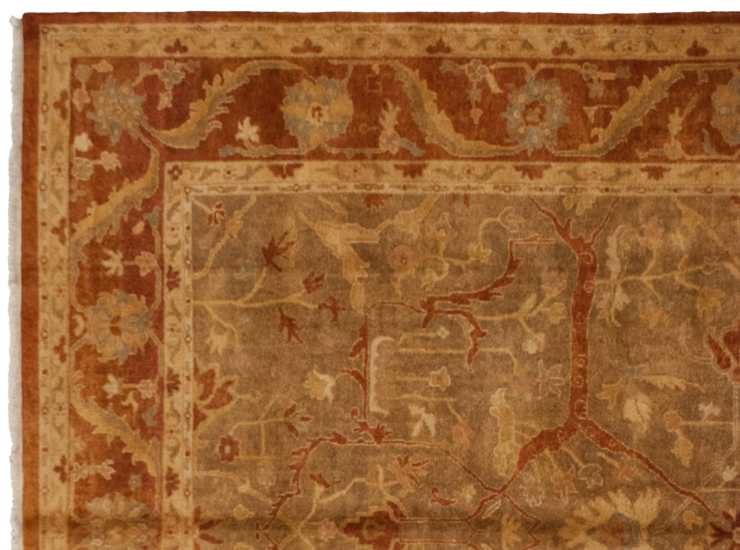 RESERVED 10x13.5 New Gold Wash Indian Oushak Design Carpet - Image 5