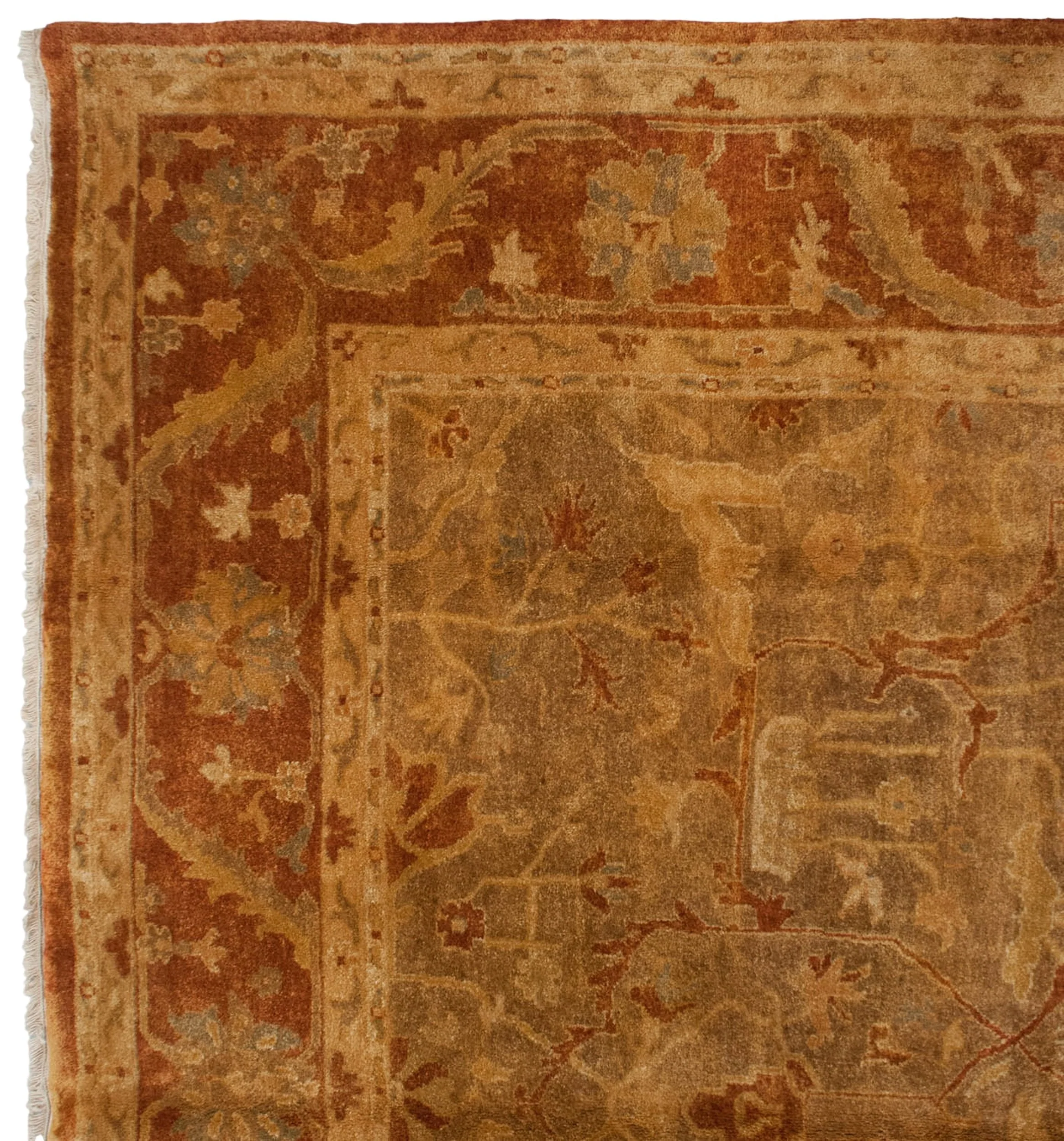 RESERVED 10x13.5 New Gold Wash Indian Oushak Design Carpet - Image 6
