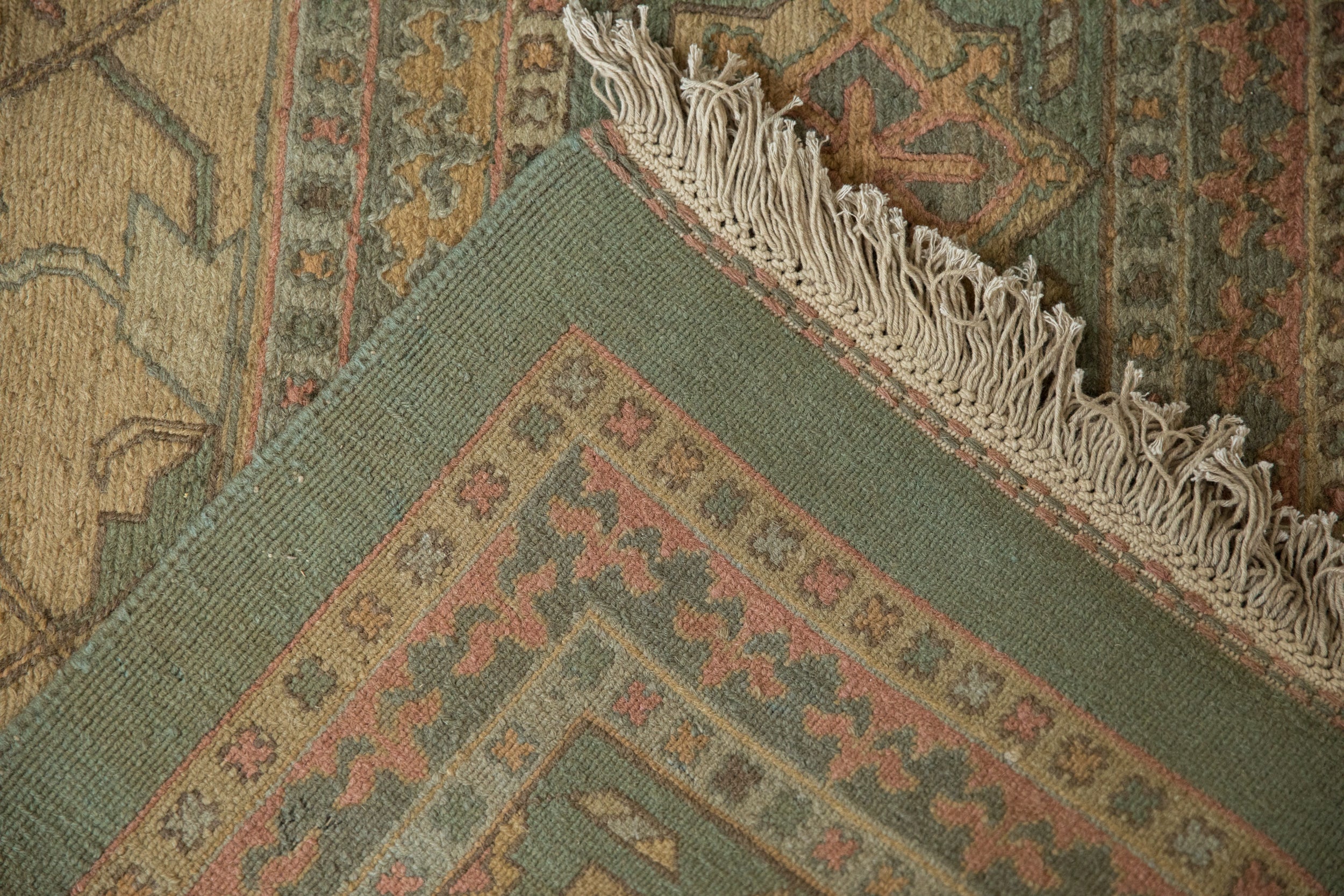 10x13.5 New Tea Washed Indian Soumac Design Carpet - Image 12