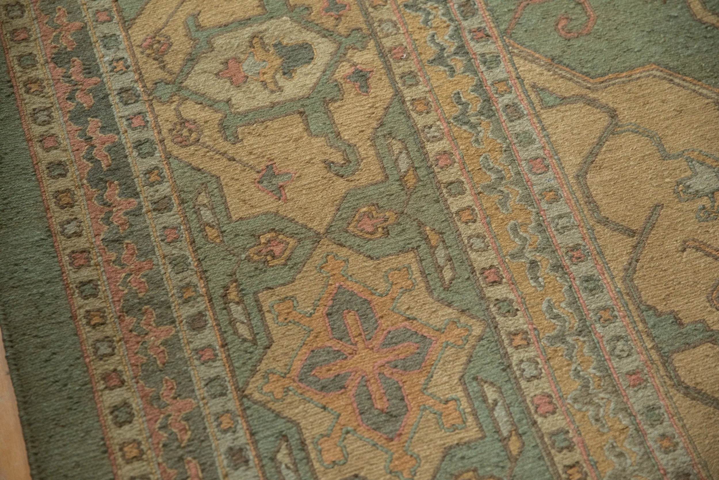 10x13.5 New Tea Washed Indian Soumac Design Carpet - Image 9