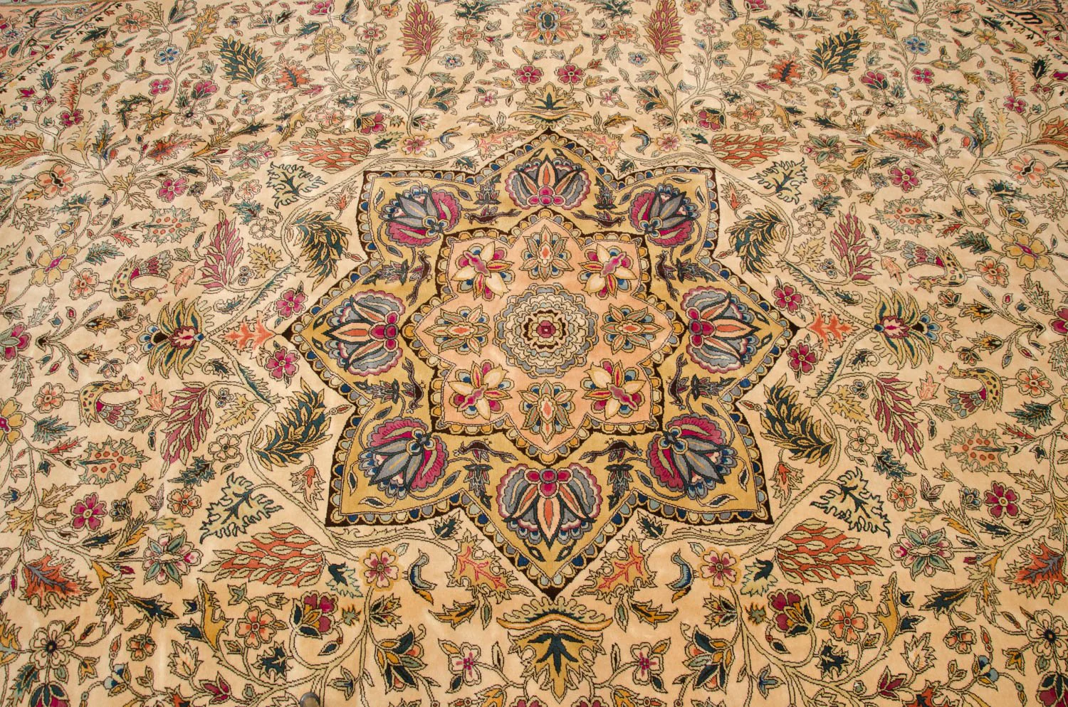 10x13.5 Vintage Fine Bulgarian Isfahan Design Carpet - Image 11