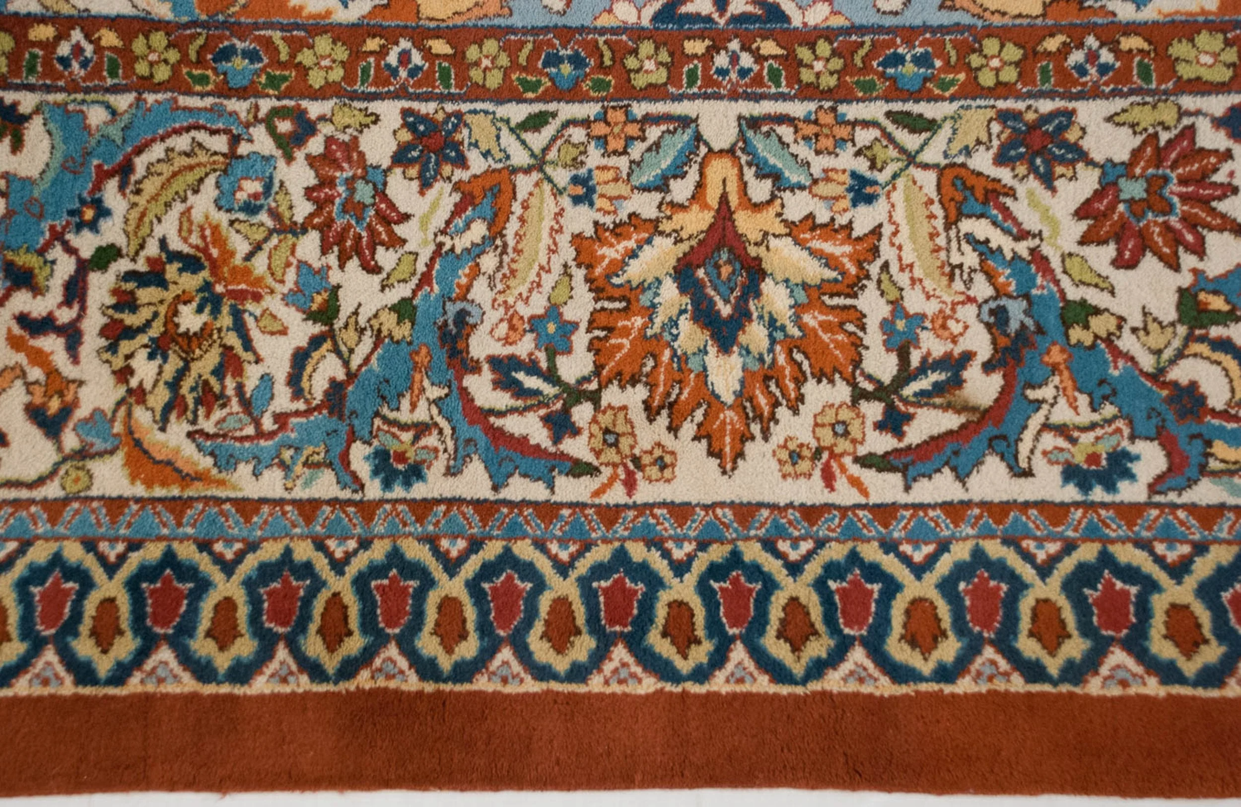 10x13.5 Vintage Indian Polonaise Design Carpet - Image 6