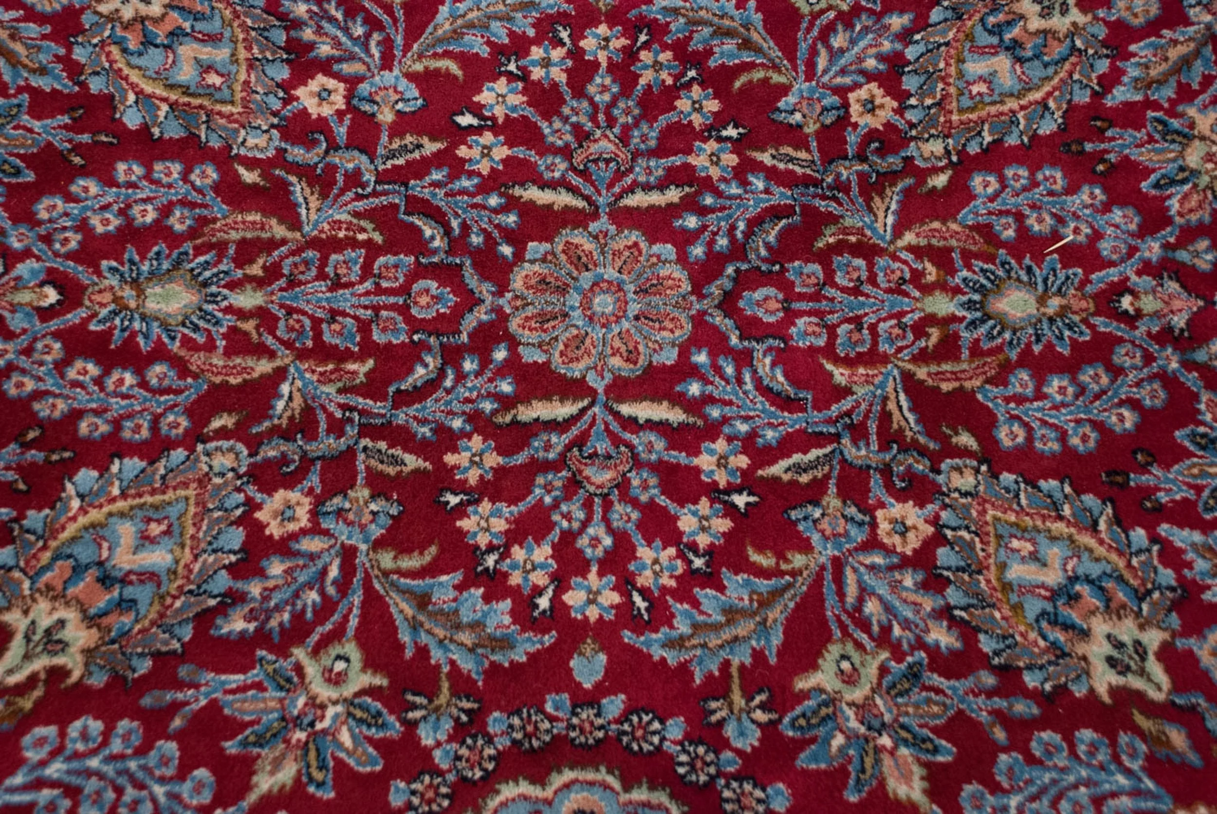 10x13.5 Vintage Kerman Carpet - Image 8