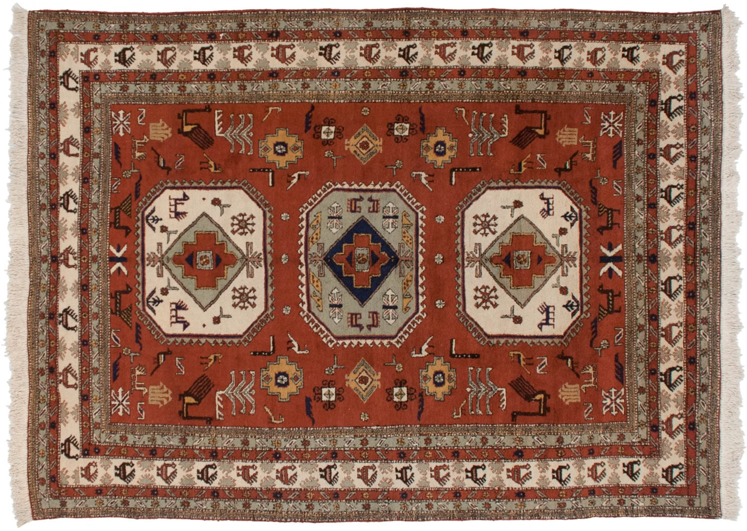 10x13.5 Vintage Meshkin Carpet - Image 8
