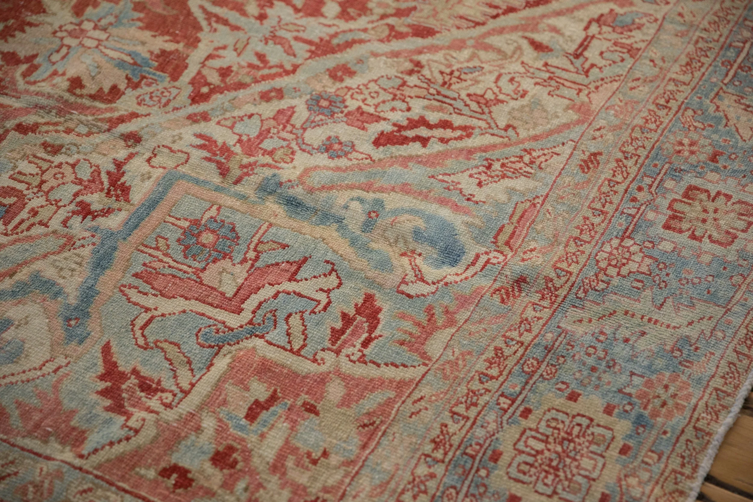 10x13 Vintage Distressed Heriz Carpet - Image 11