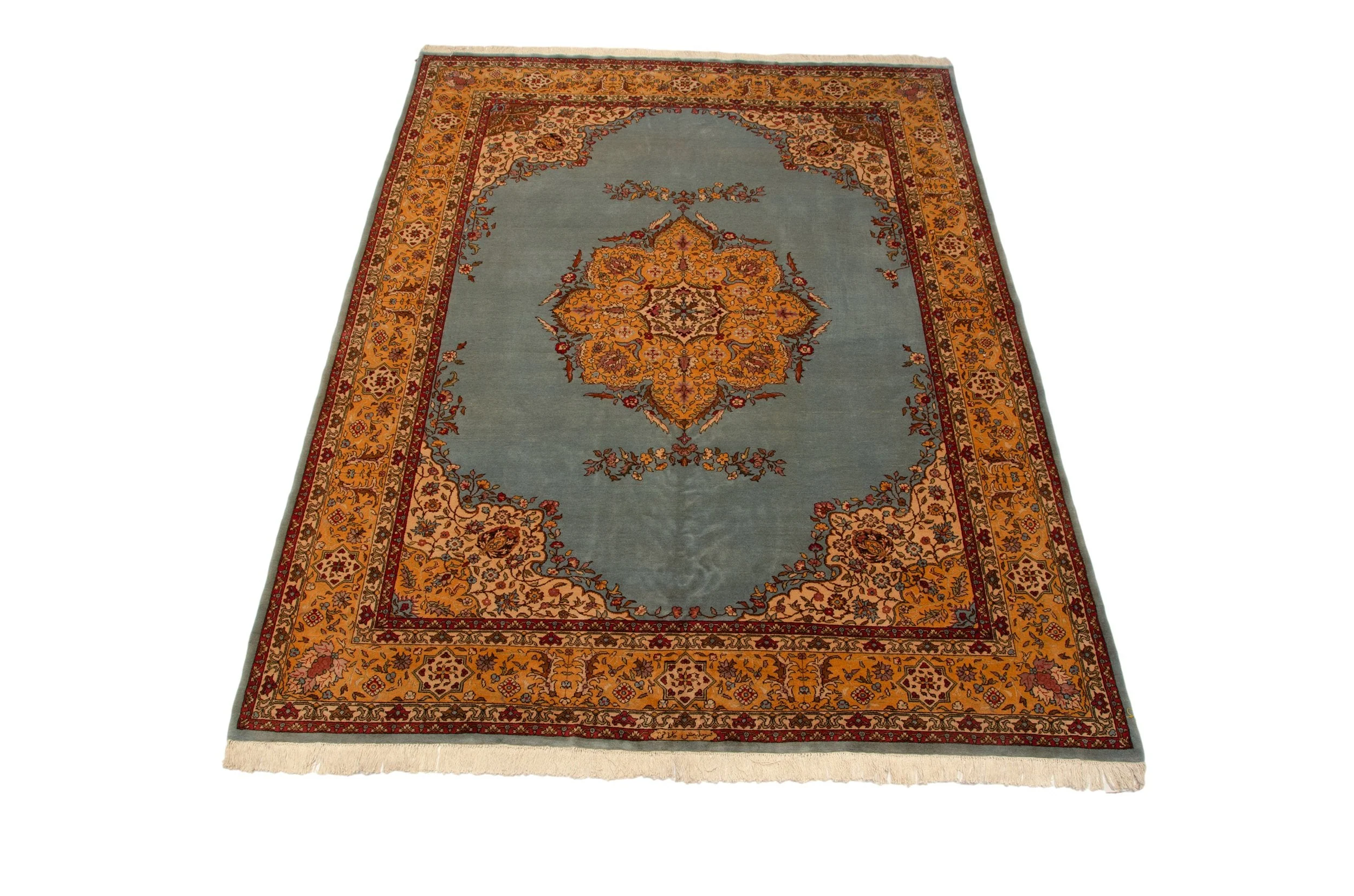 RESERVED 10x13 Vintage Romanian Tabriz Design Carpet - Image 3