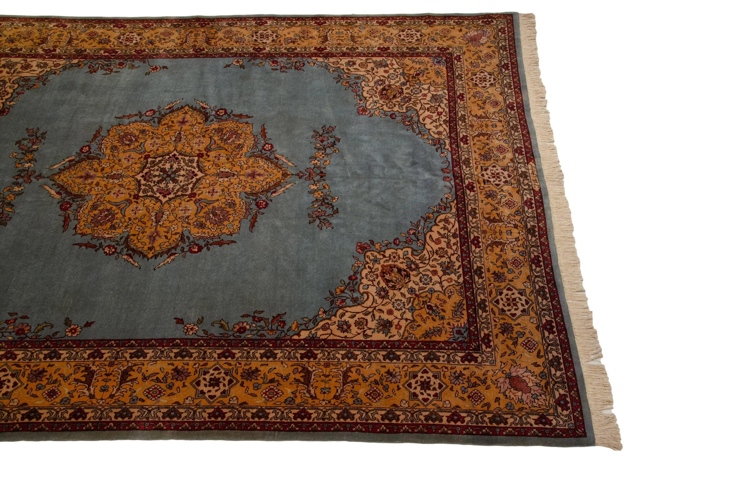 RESERVED 10x13 Vintage Romanian Tabriz Design Carpet - Image 8