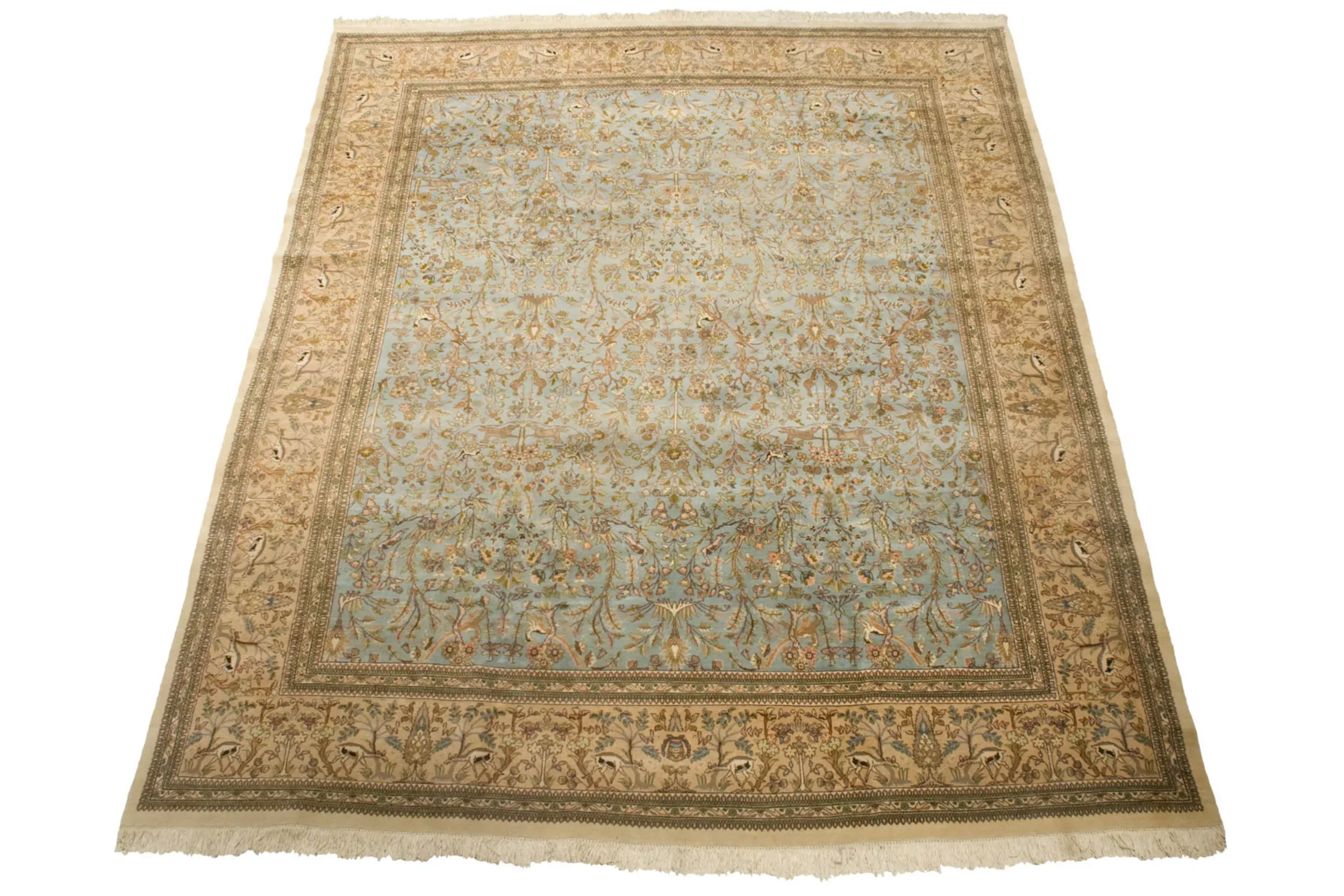 10x13 Vintage Tabriz Carpet - Image 11