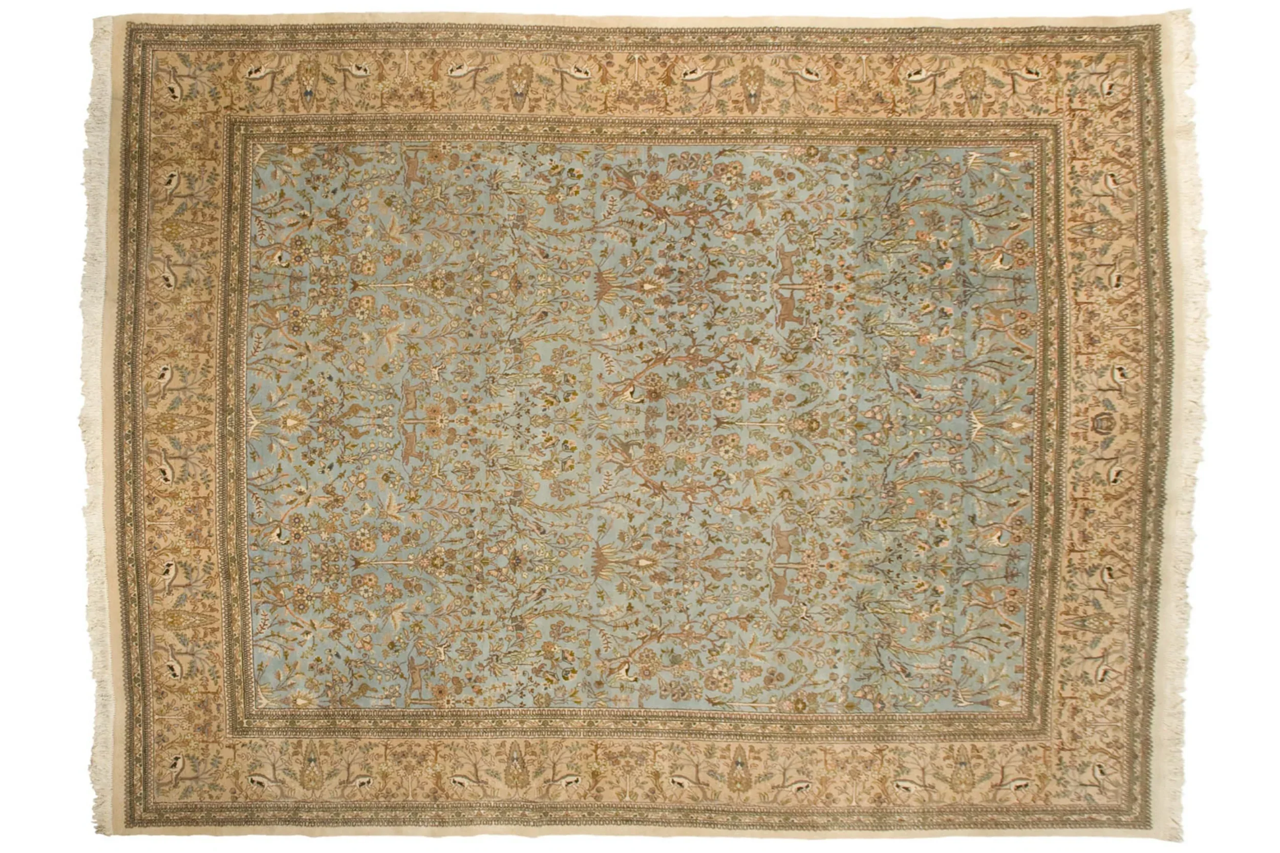 10x13 Vintage Tabriz Carpet - Image 18