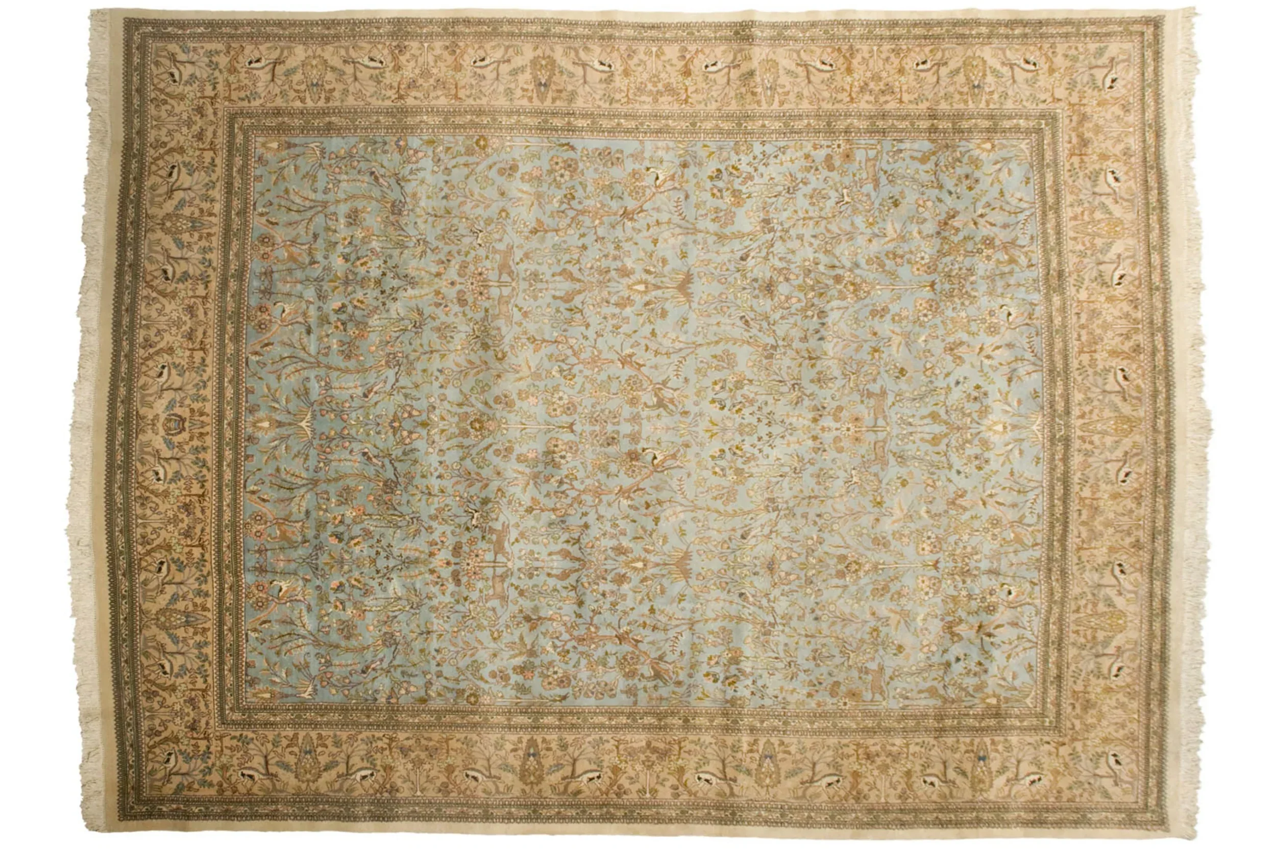 10x13 Vintage Tabriz Carpet - Image 2