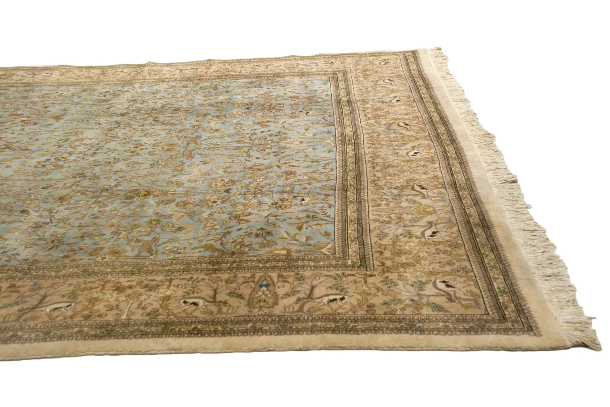 10x13 Vintage Tabriz Carpet - Image 3