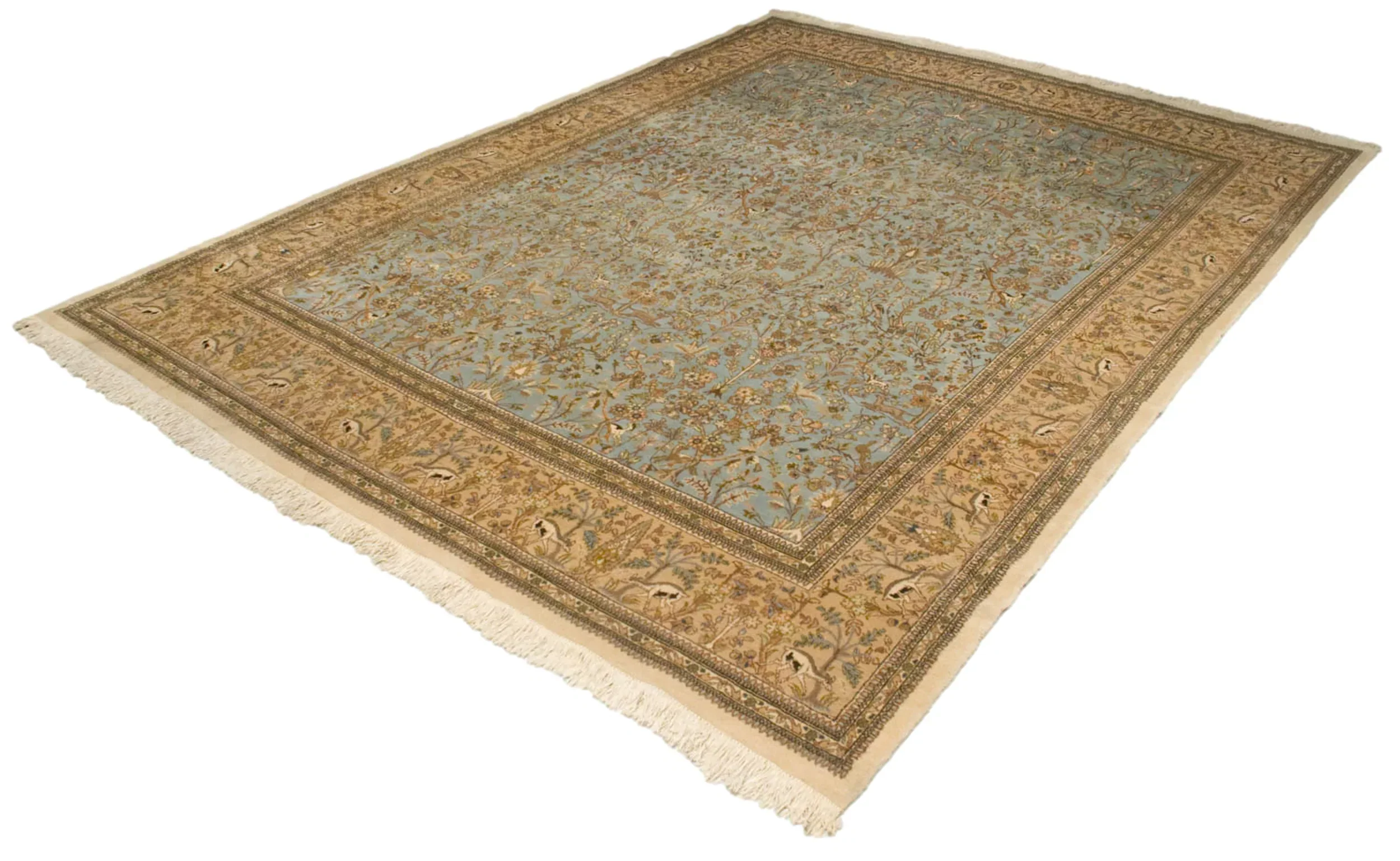 10x13 Vintage Tabriz Carpet - Image 5