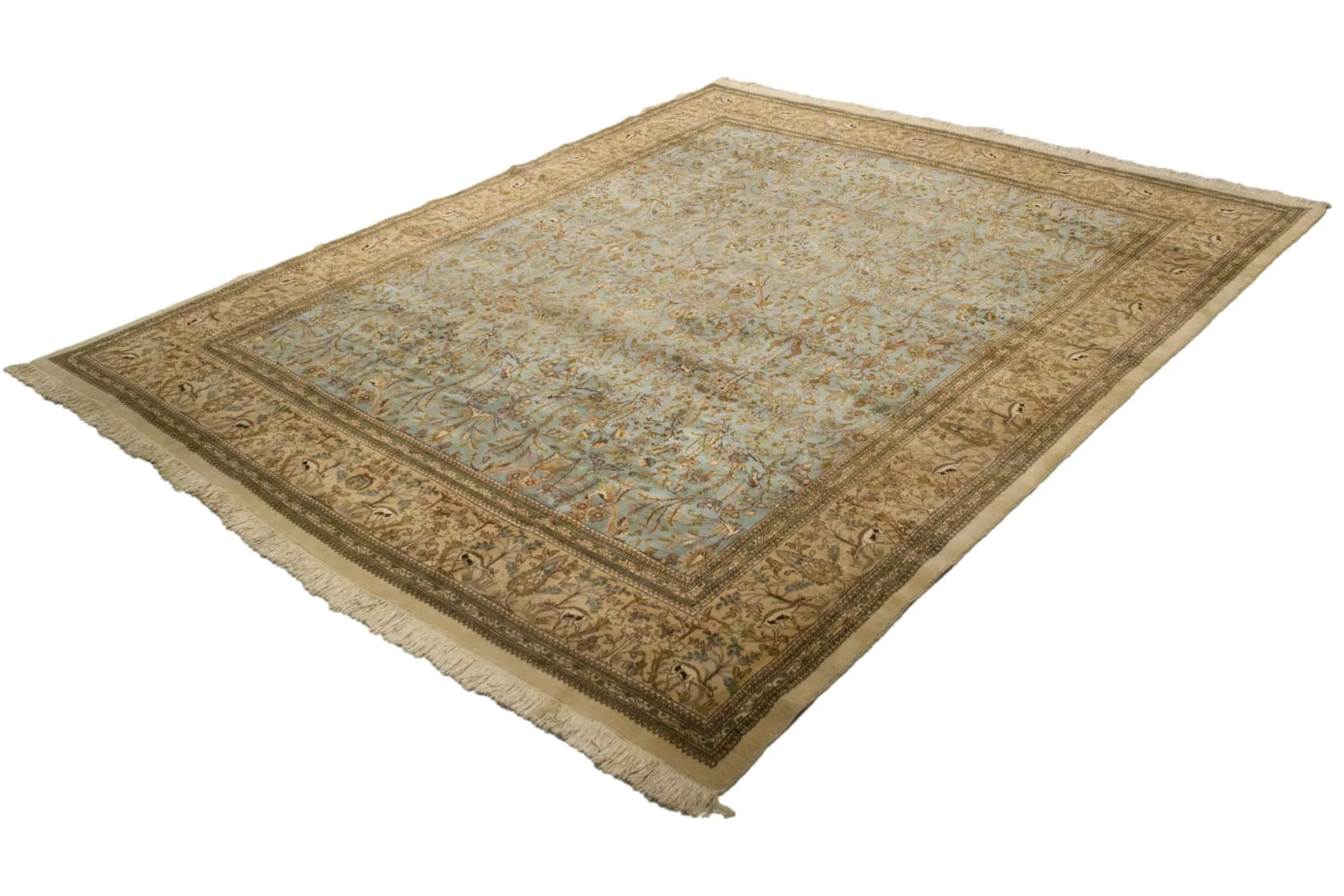 10x13 Vintage Tabriz Carpet - Image 6