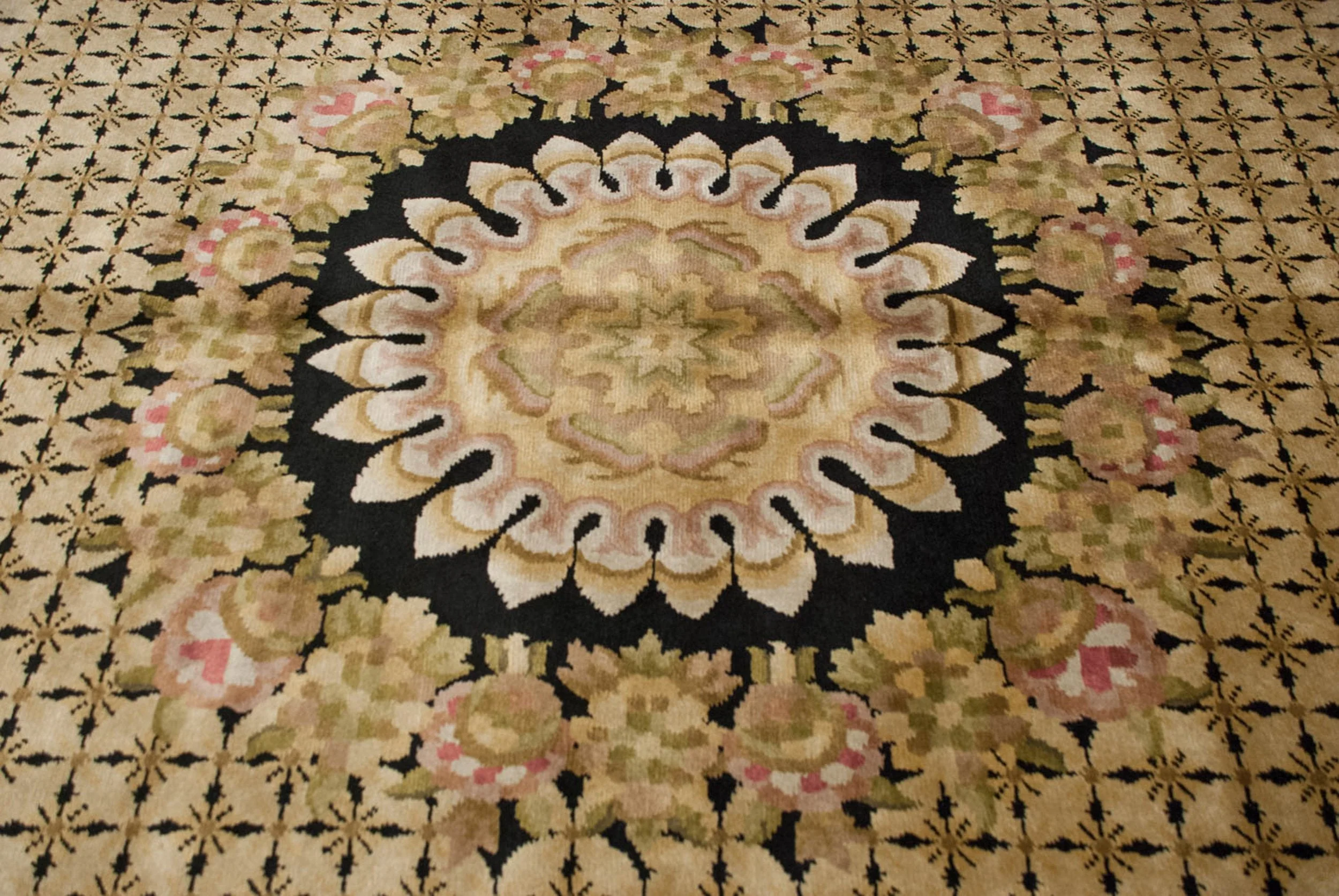 10x14.5 Indian Savonnerie Design Carpet - Image 7