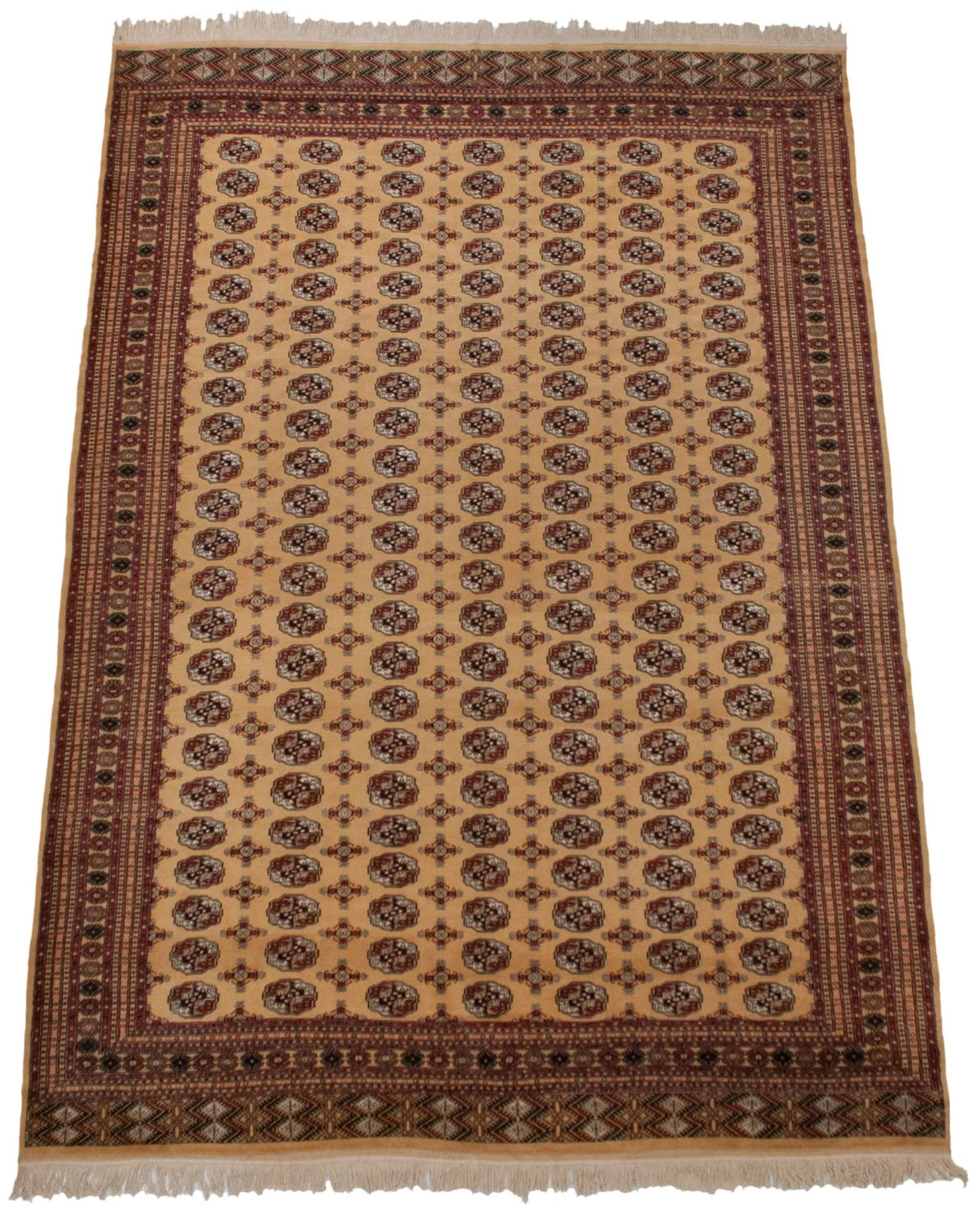 10x14.5 Vintage Bokhara Carpet - Image 2