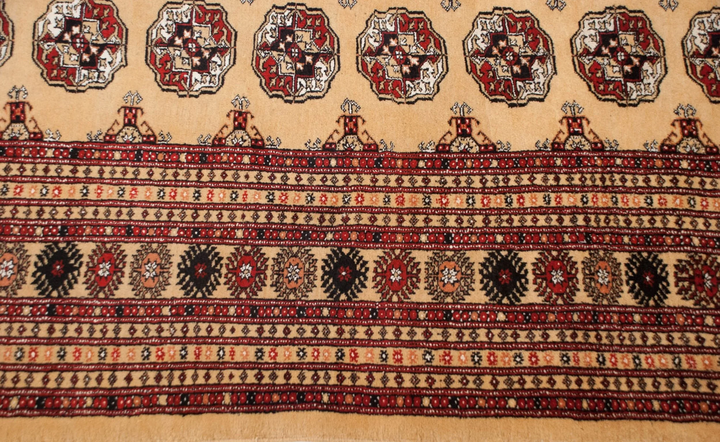10x14.5 Vintage Bokhara Carpet - Image 5