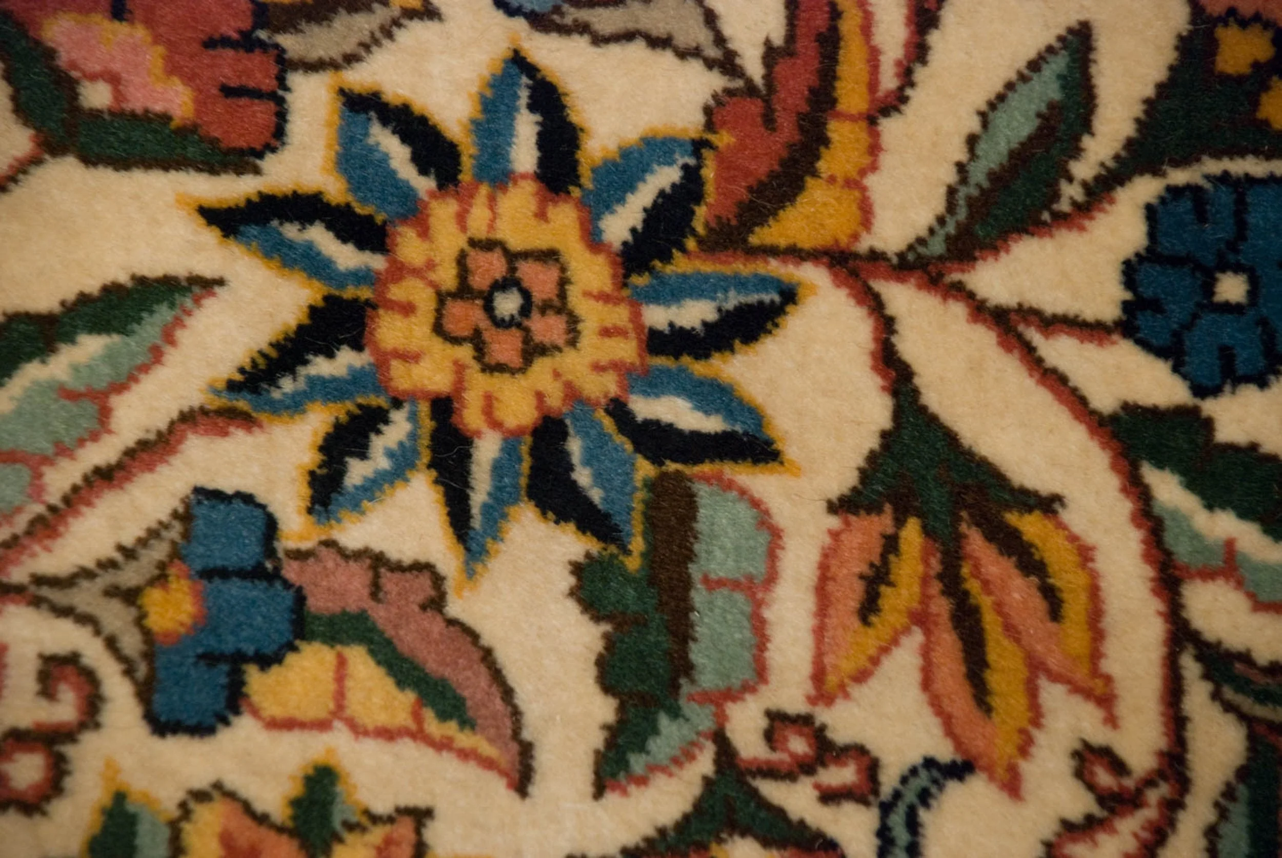 10x14.5 Vintage Fine Bulgarian Isfahan Design Carpet - Image 7