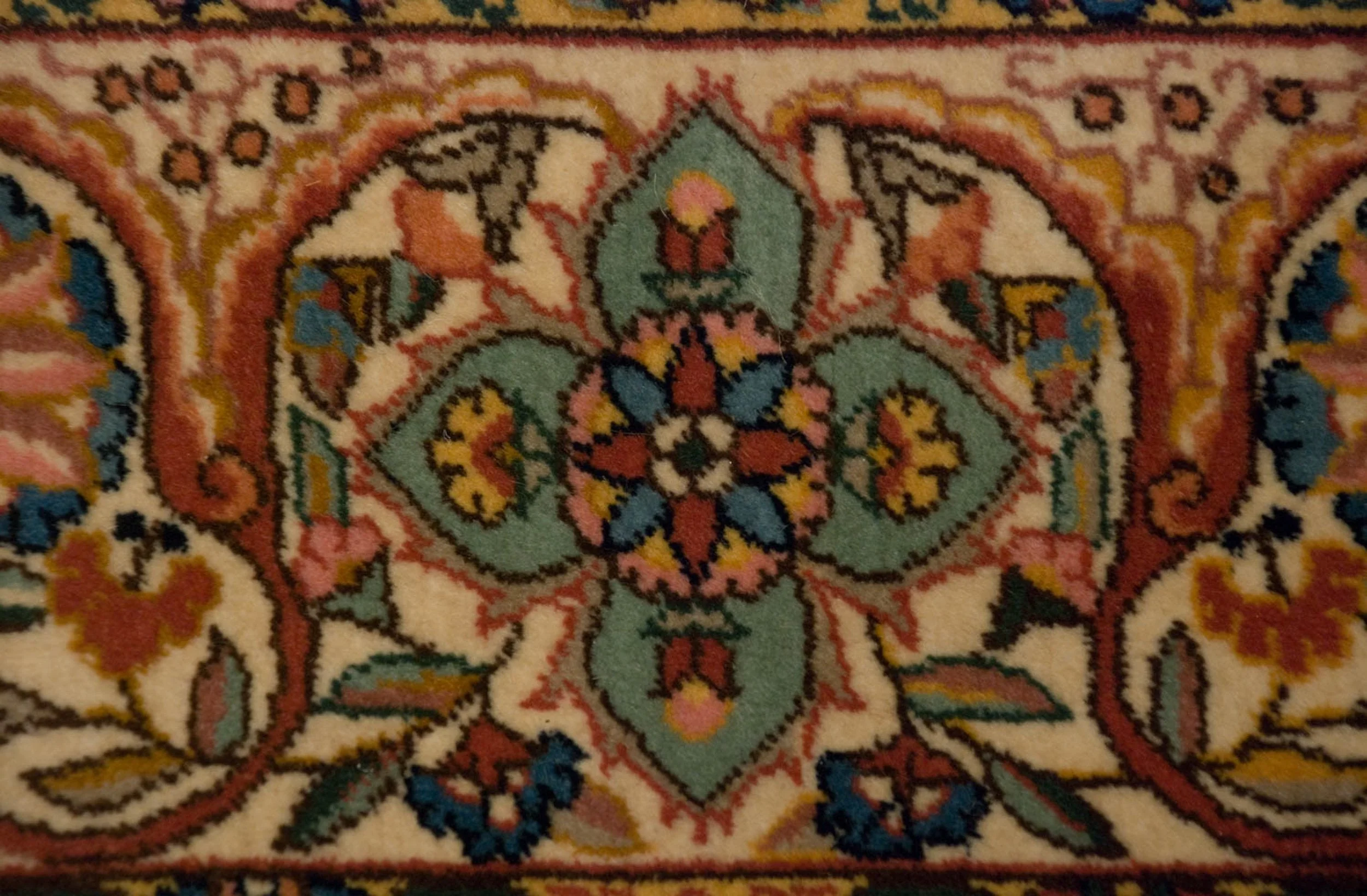 10x14.5 Vintage Fine Bulgarian Isfahan Design Carpet - Image 8