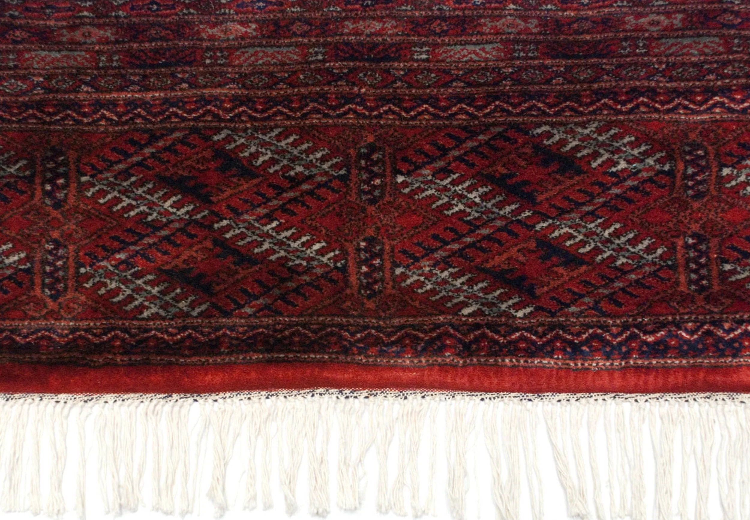10x14.5 Vintage Fine Pakistani Turkmen Design Carpet - Image 13