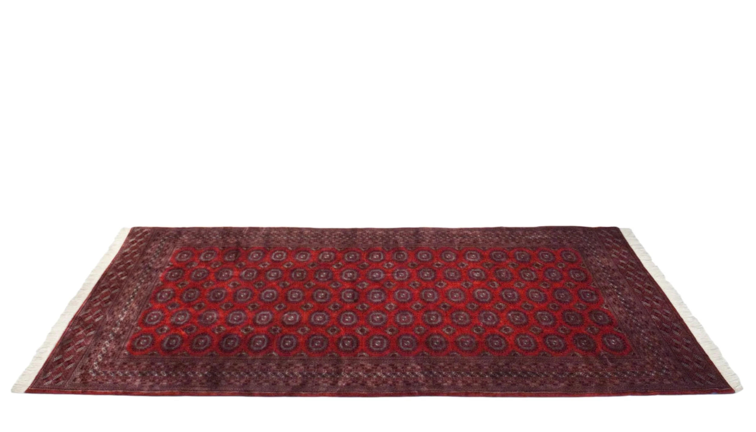 10x14.5 Vintage Fine Pakistani Turkmen Design Carpet - Image 2