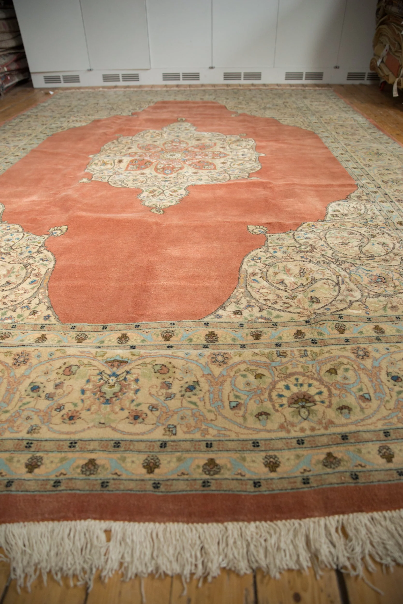 10x14.5 Vintage Tabriz Carpet - Image 5