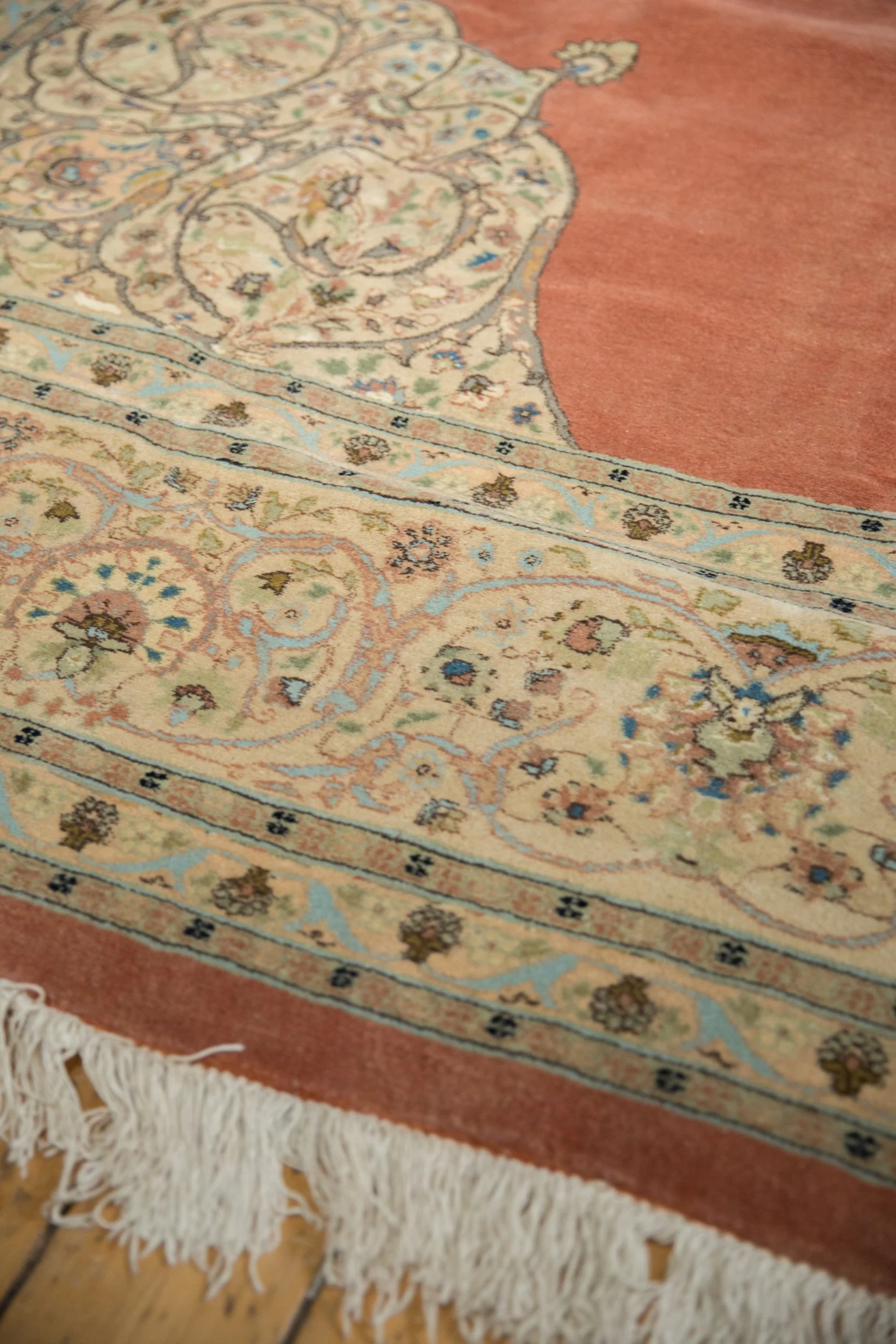 10x14.5 Vintage Tabriz Carpet - Image 6