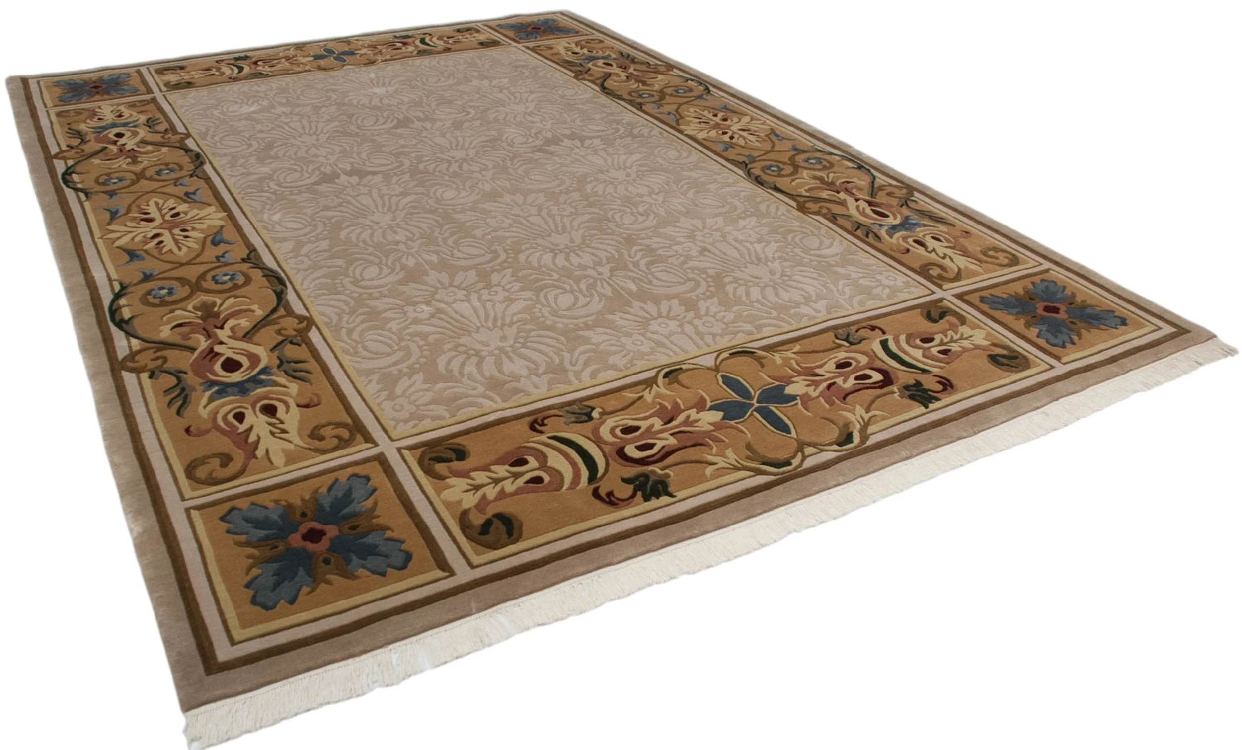 10x14 Indian Savonnerie Design Carpet - Image 5