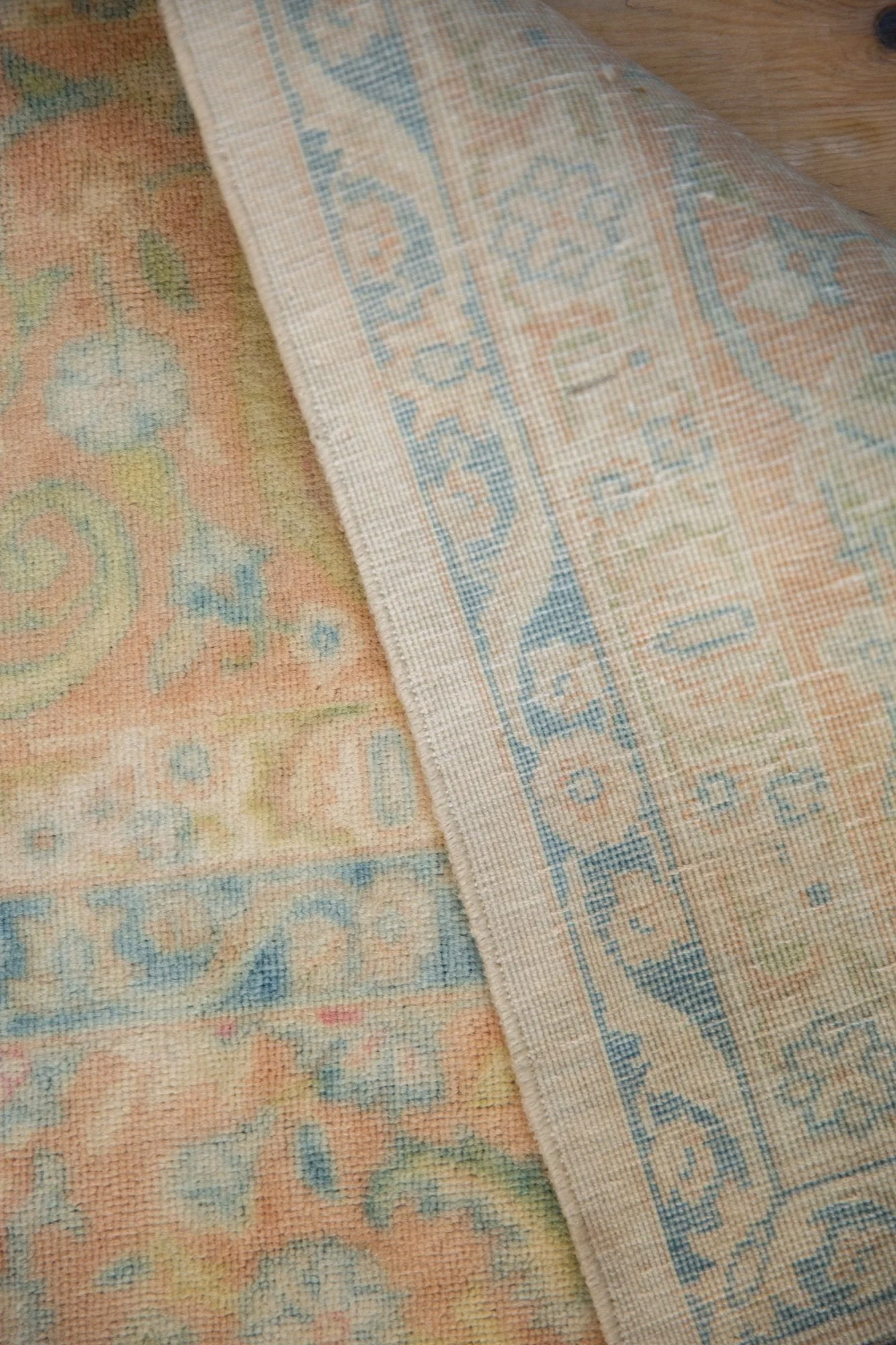 10x14 Vintage Distressed Bulgarian Herati Design Carpet - Image 15