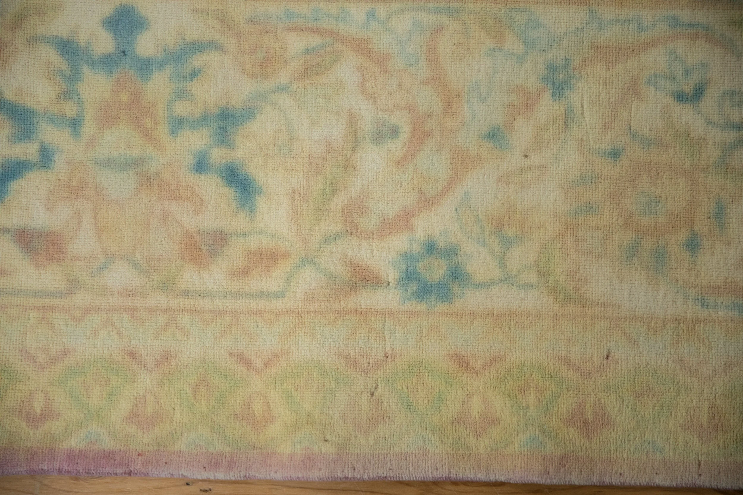 10x14 Vintage Distressed Bulgarian Polonaise Design Carpet - Image 11