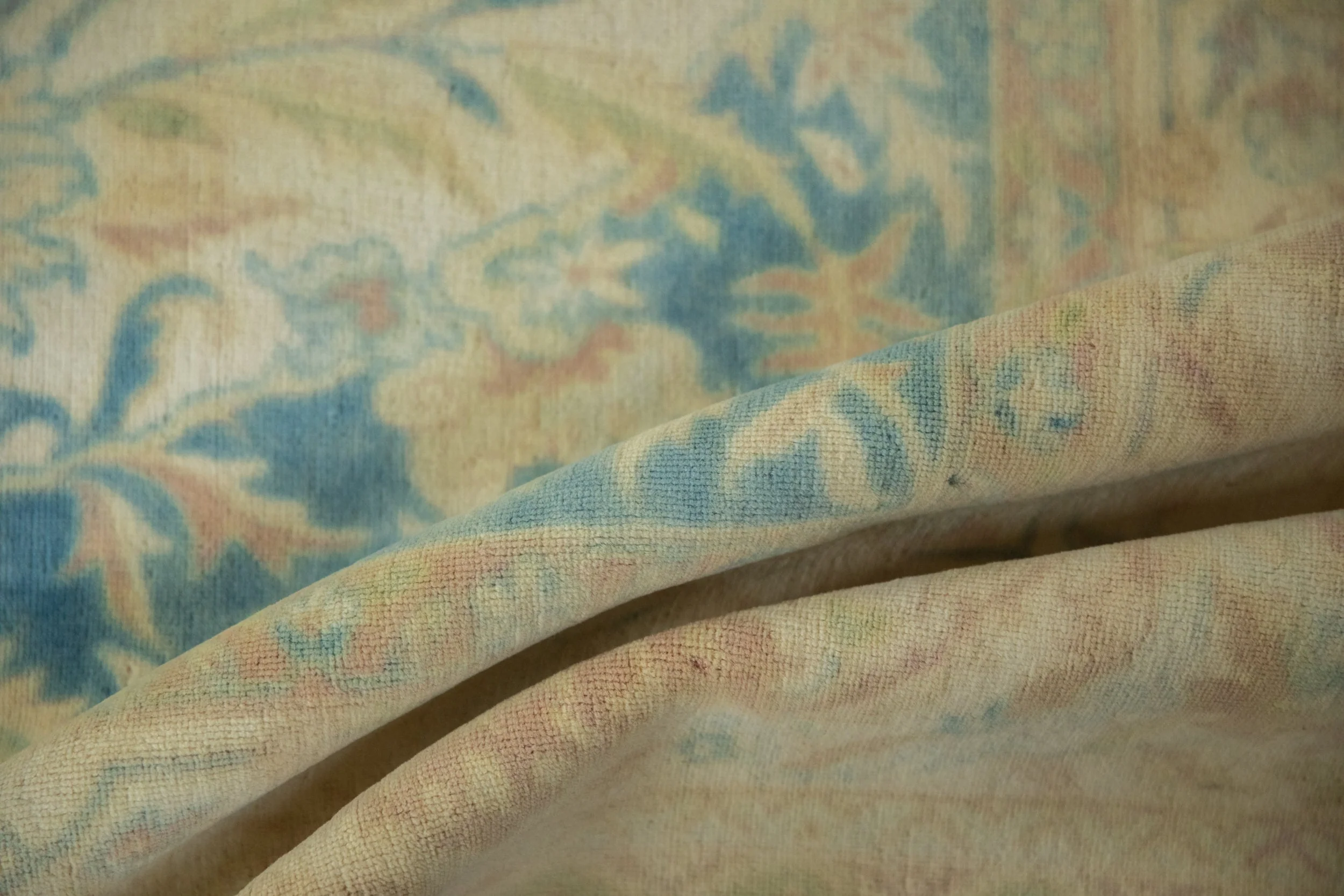 10x14 Vintage Distressed Bulgarian Polonaise Design Carpet - Image 12