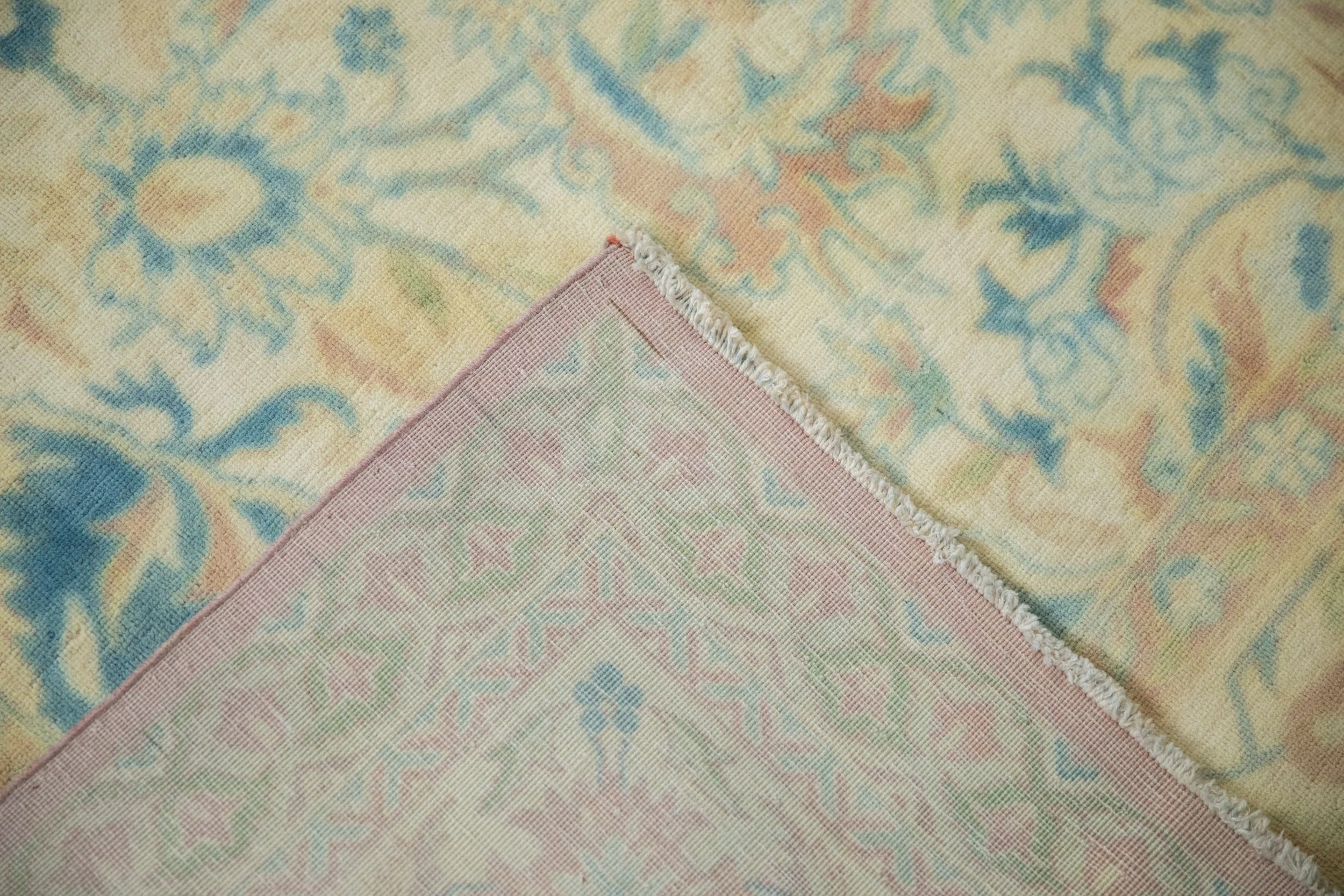 10x14 Vintage Distressed Bulgarian Polonaise Design Carpet - Image 13