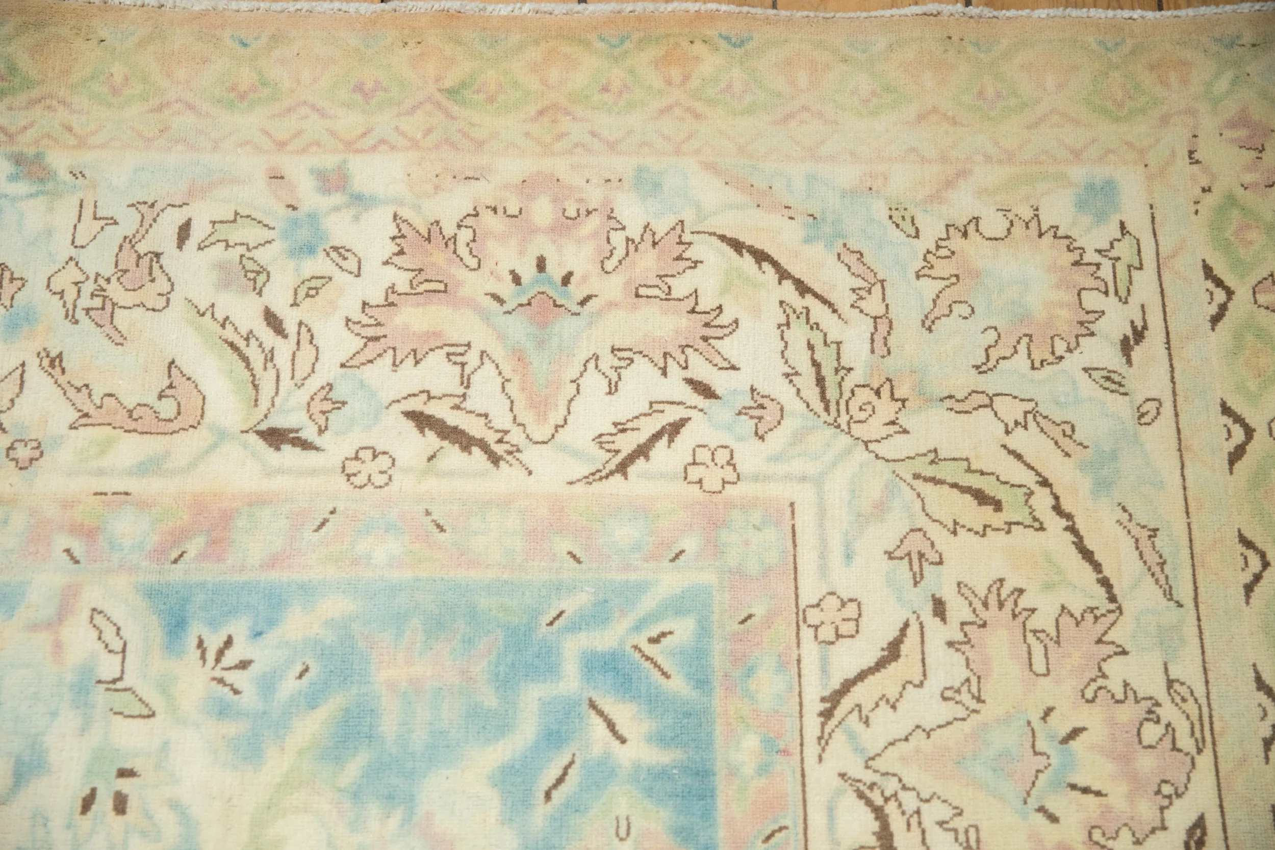 10x14 Vintage Distressed Bulgarian Polonaise Design Carpet - Image 3