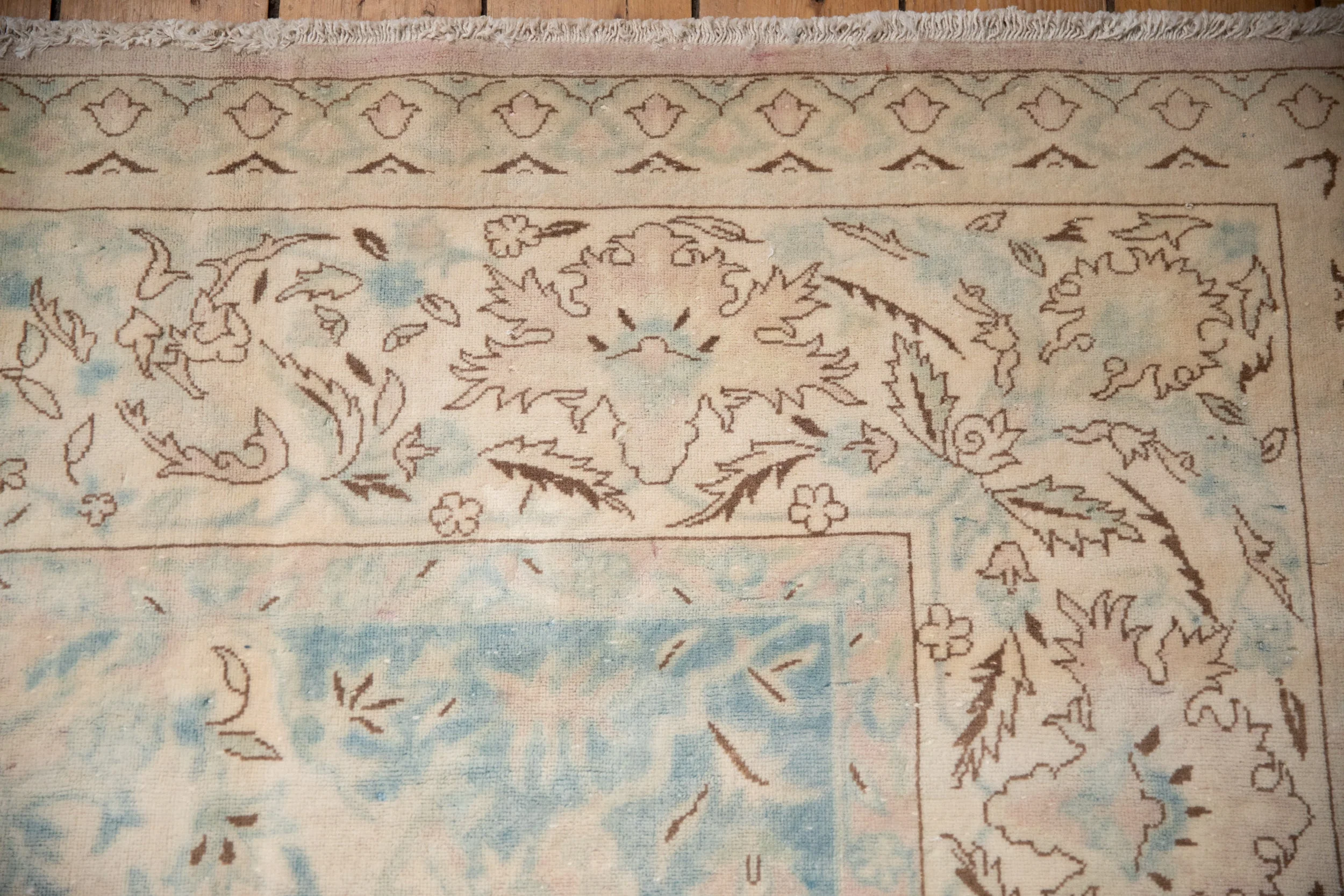 10x14 Vintage Distressed Bulgarian Polonaise Design Carpet - Image 3