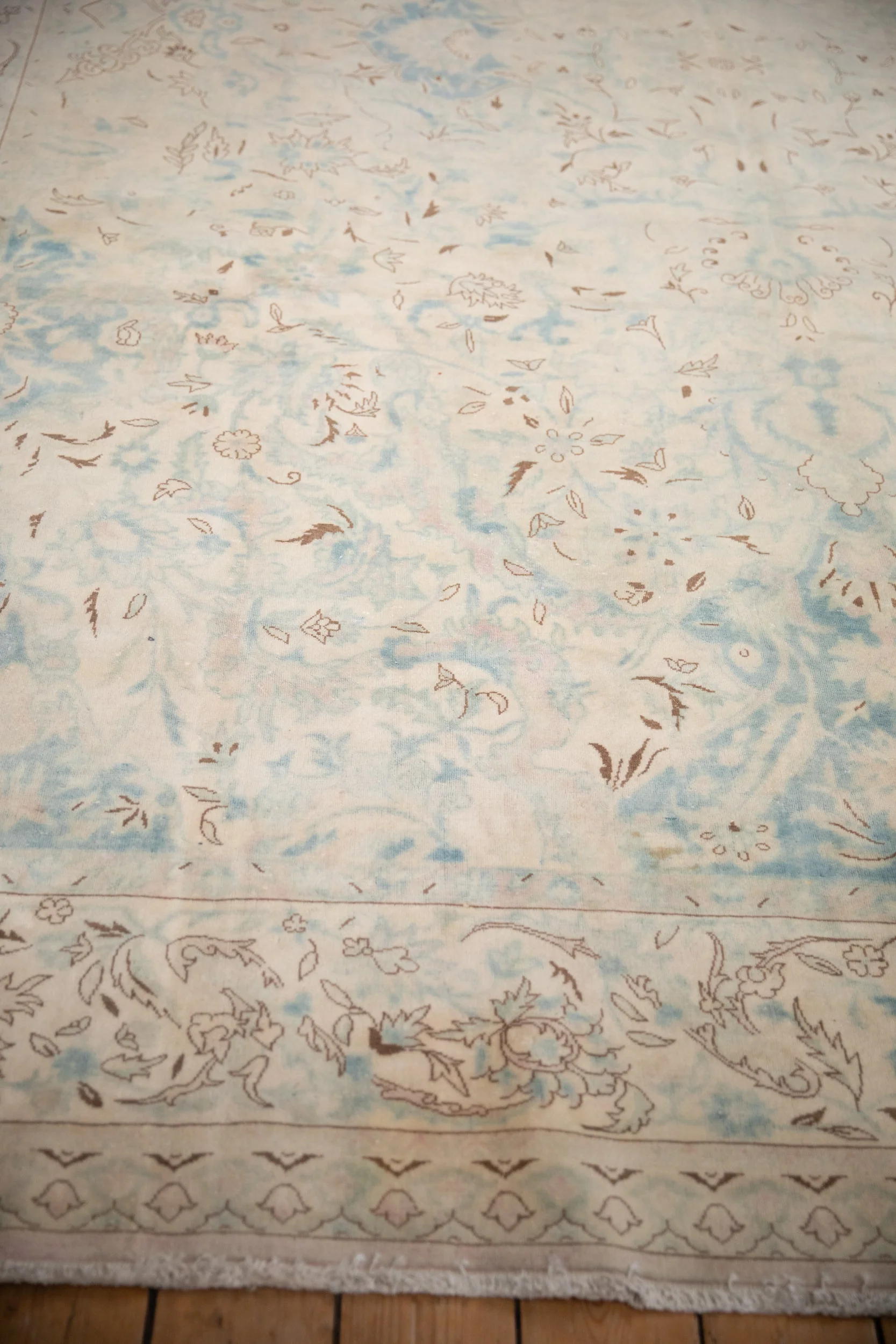 10x14 Vintage Distressed Bulgarian Polonaise Design Carpet - Image 5