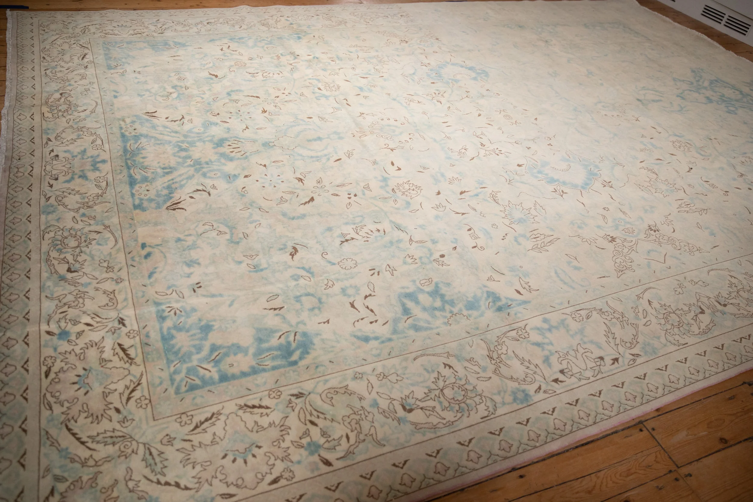 10x14 Vintage Distressed Bulgarian Polonaise Design Carpet - Image 6